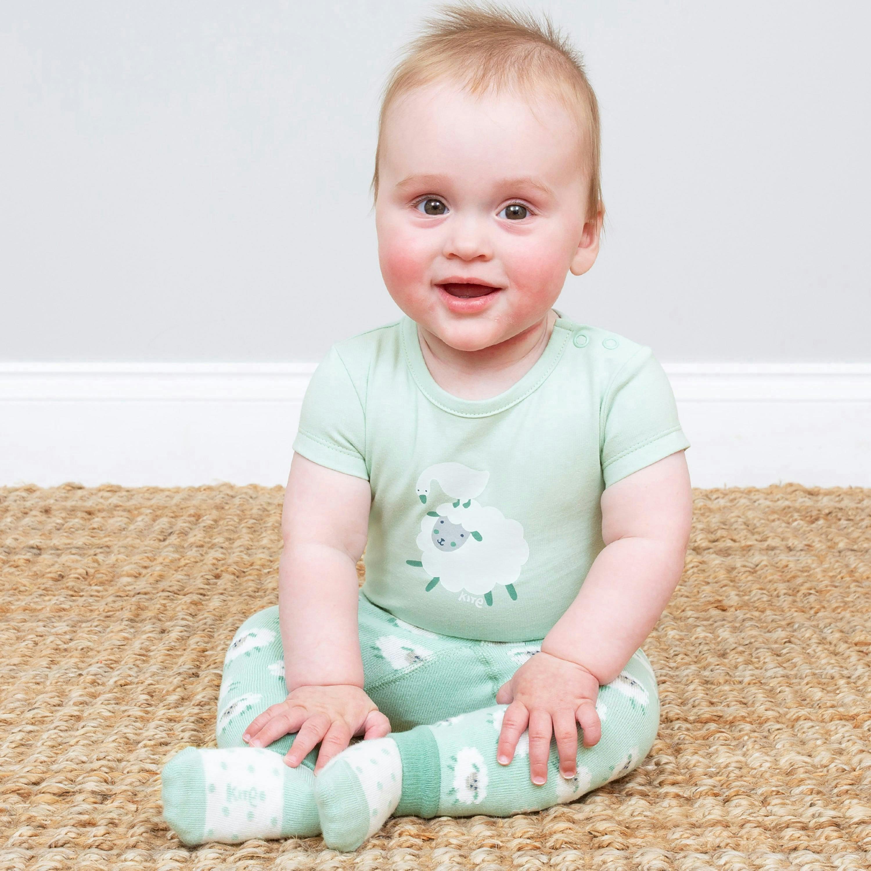 Baby Organic Baa Baa Knit Leggings , view 2 of 4