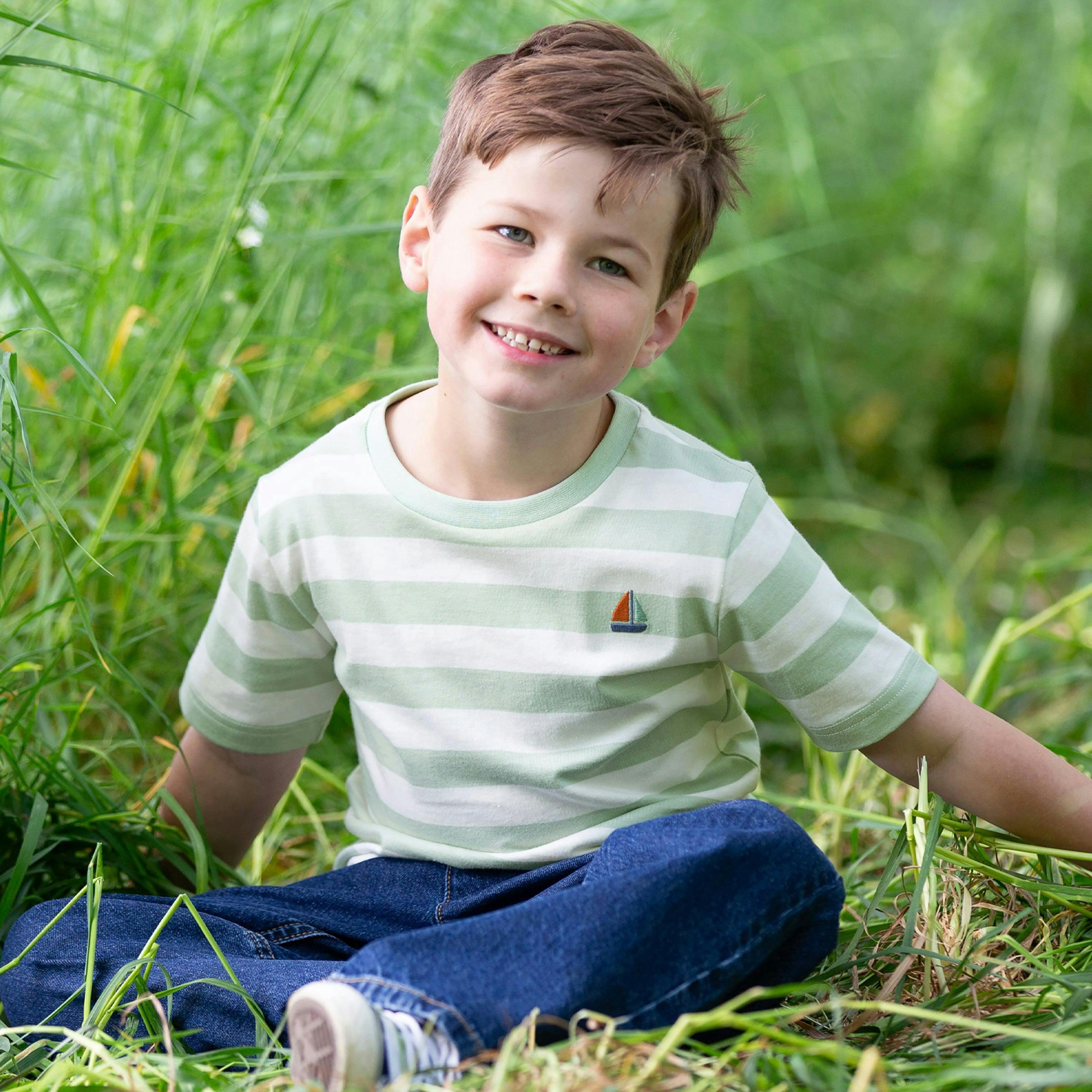Kids Organic Sail Away T-Shirt , view 2 of 4