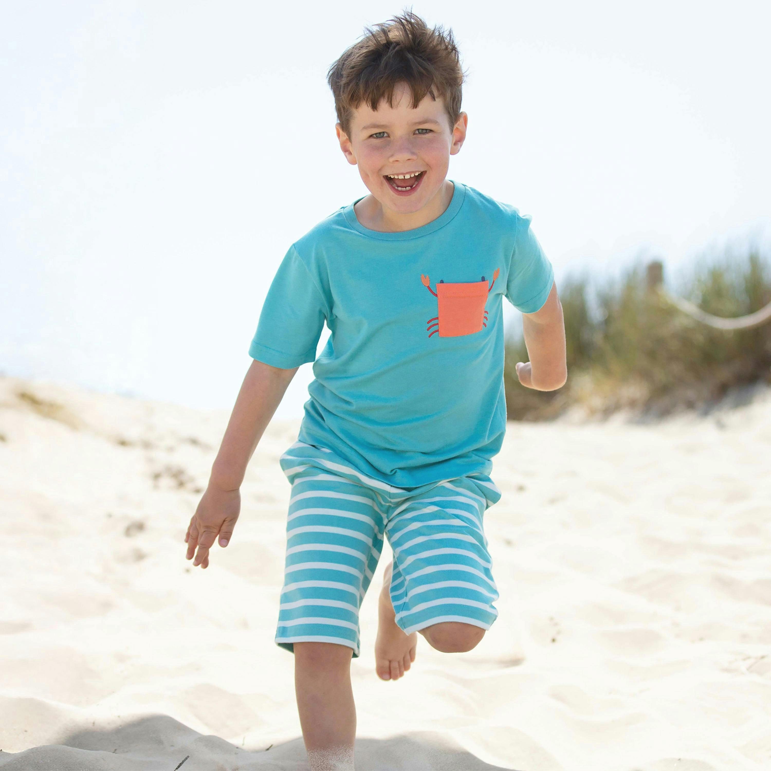 Kids Organic Funky Crab T-Shirt , view 3 of 4