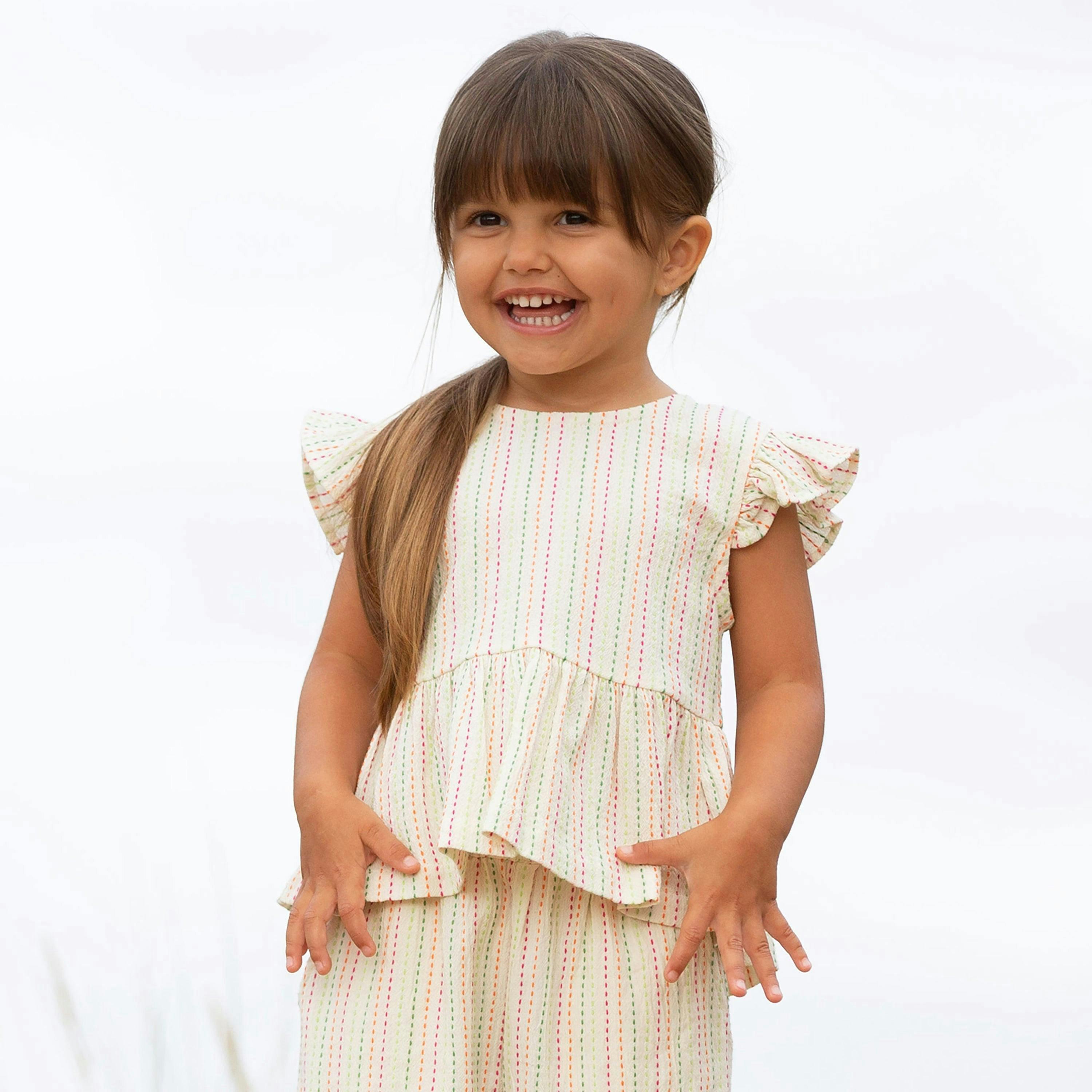 Kids Organic Special Stripe Blouse , view 2 of 5