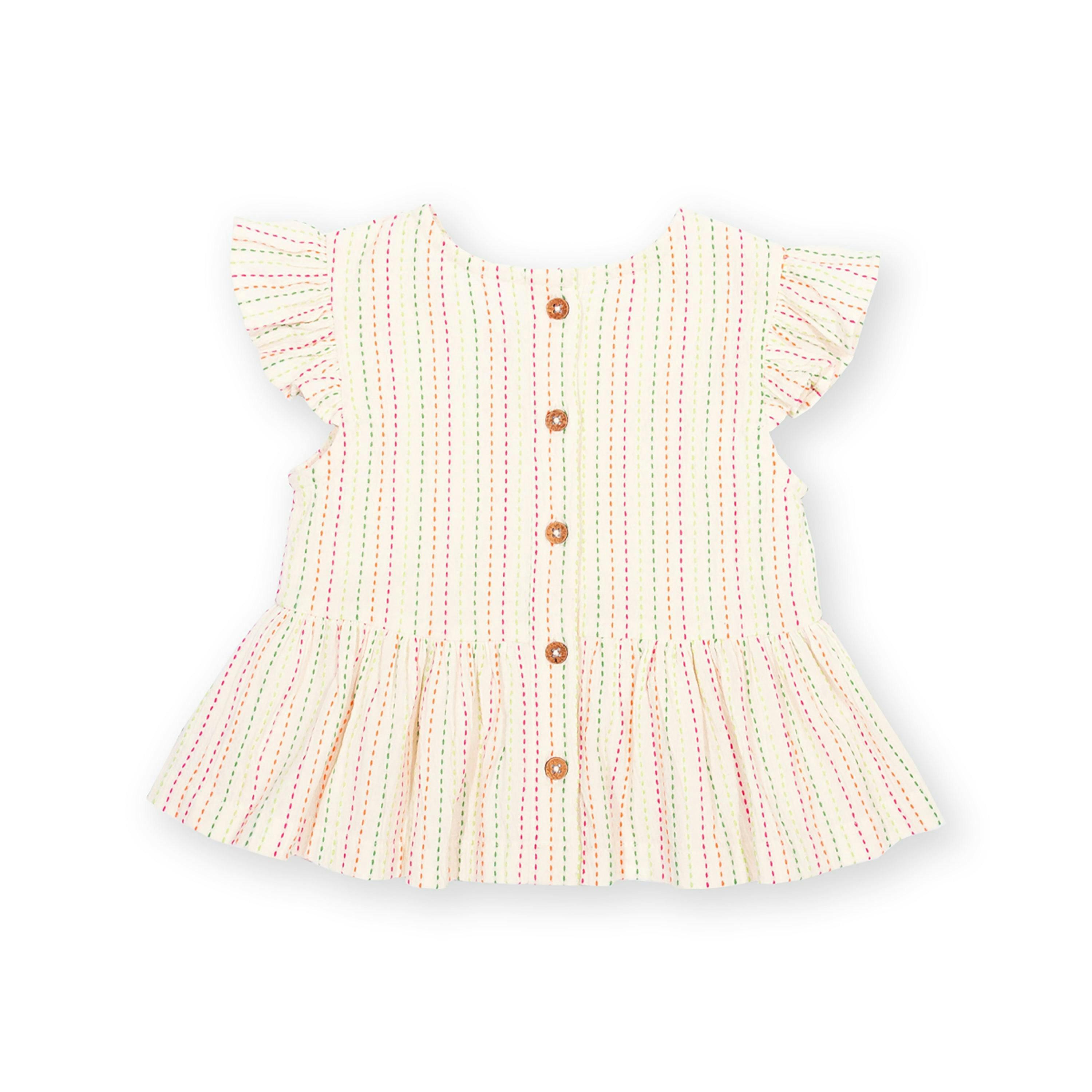 Kids Organic Special Stripe Blouse , view 5 of 5