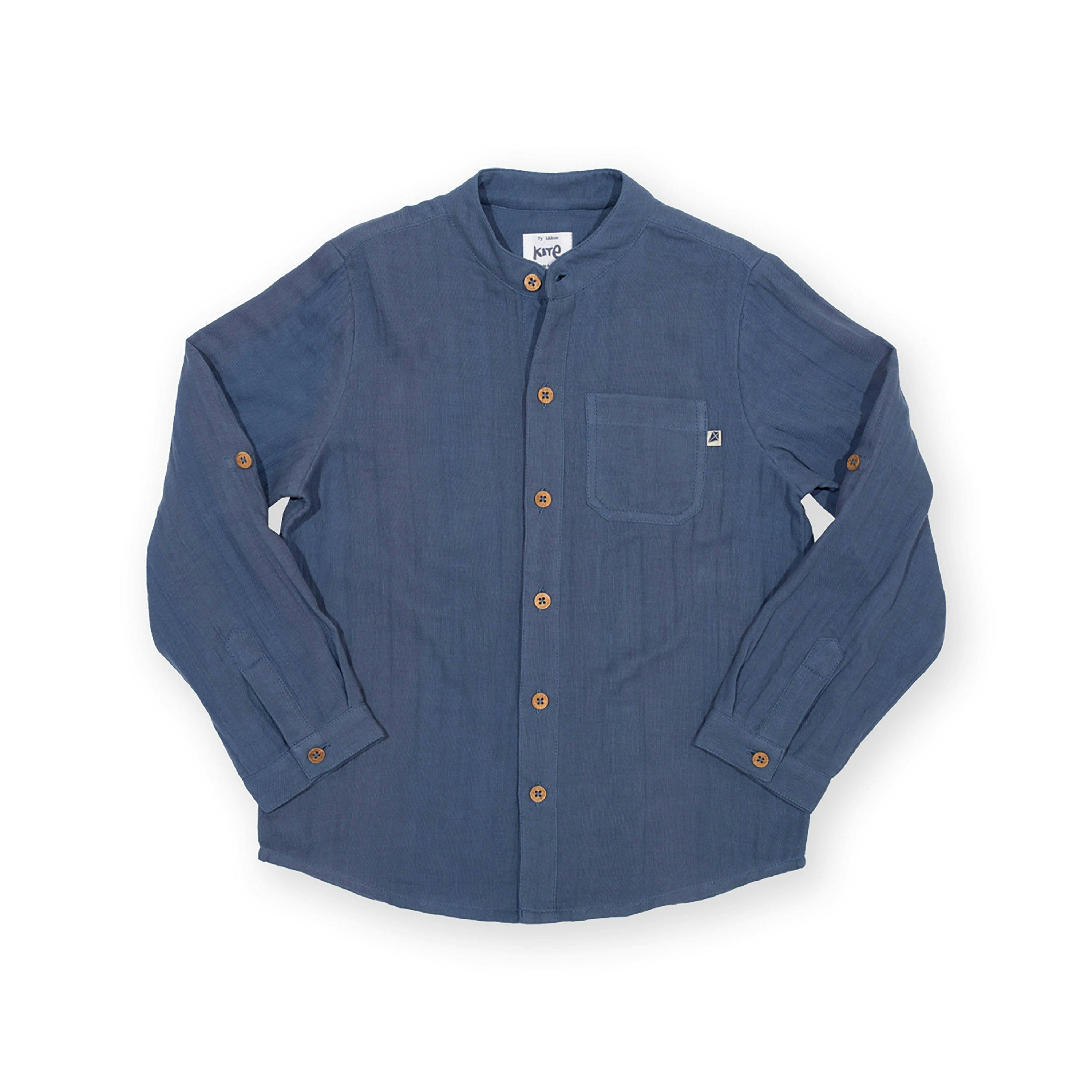Kids Organic Grandad Shirt , view 1 of 3