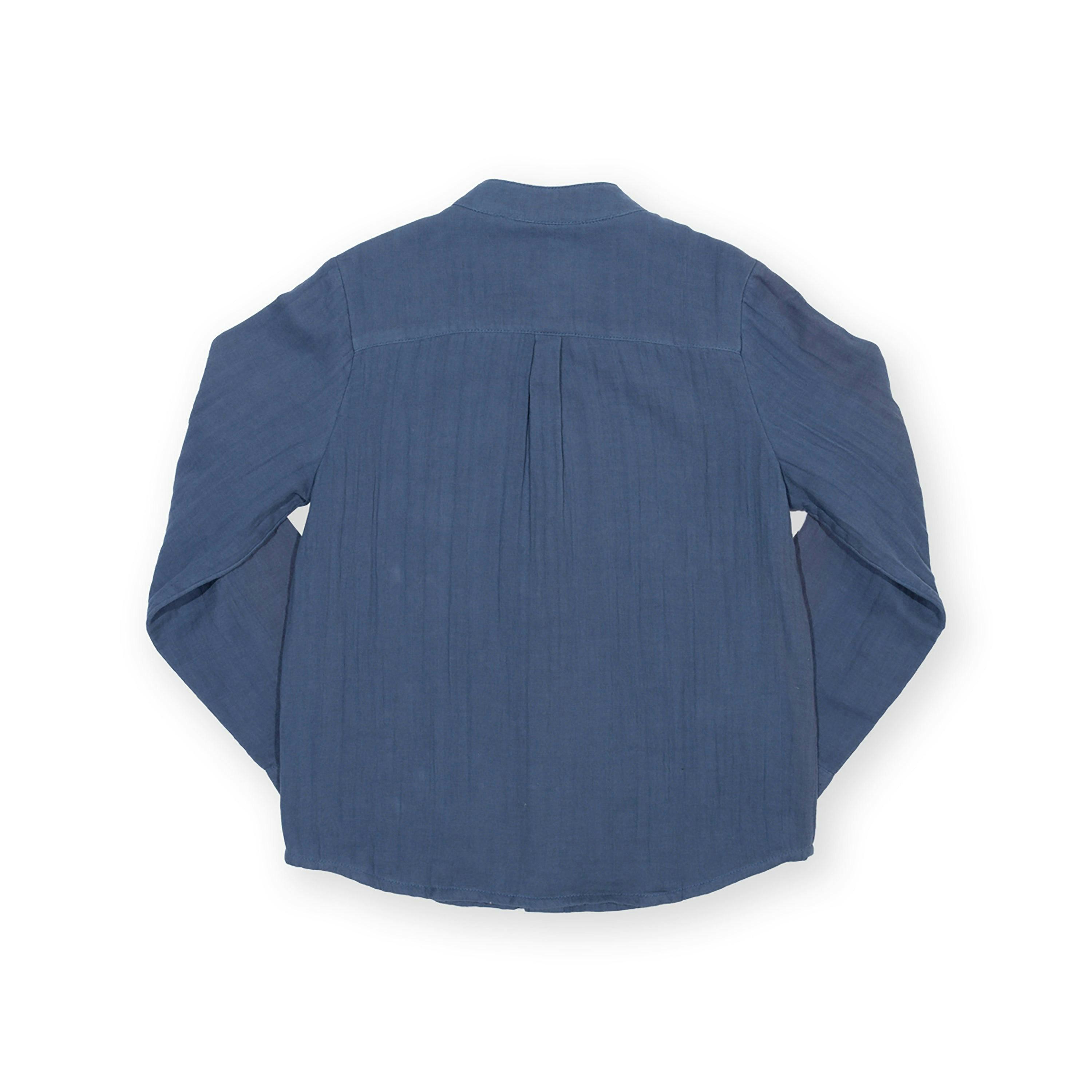 Kids Organic Grandad Shirt , view 5 of 6