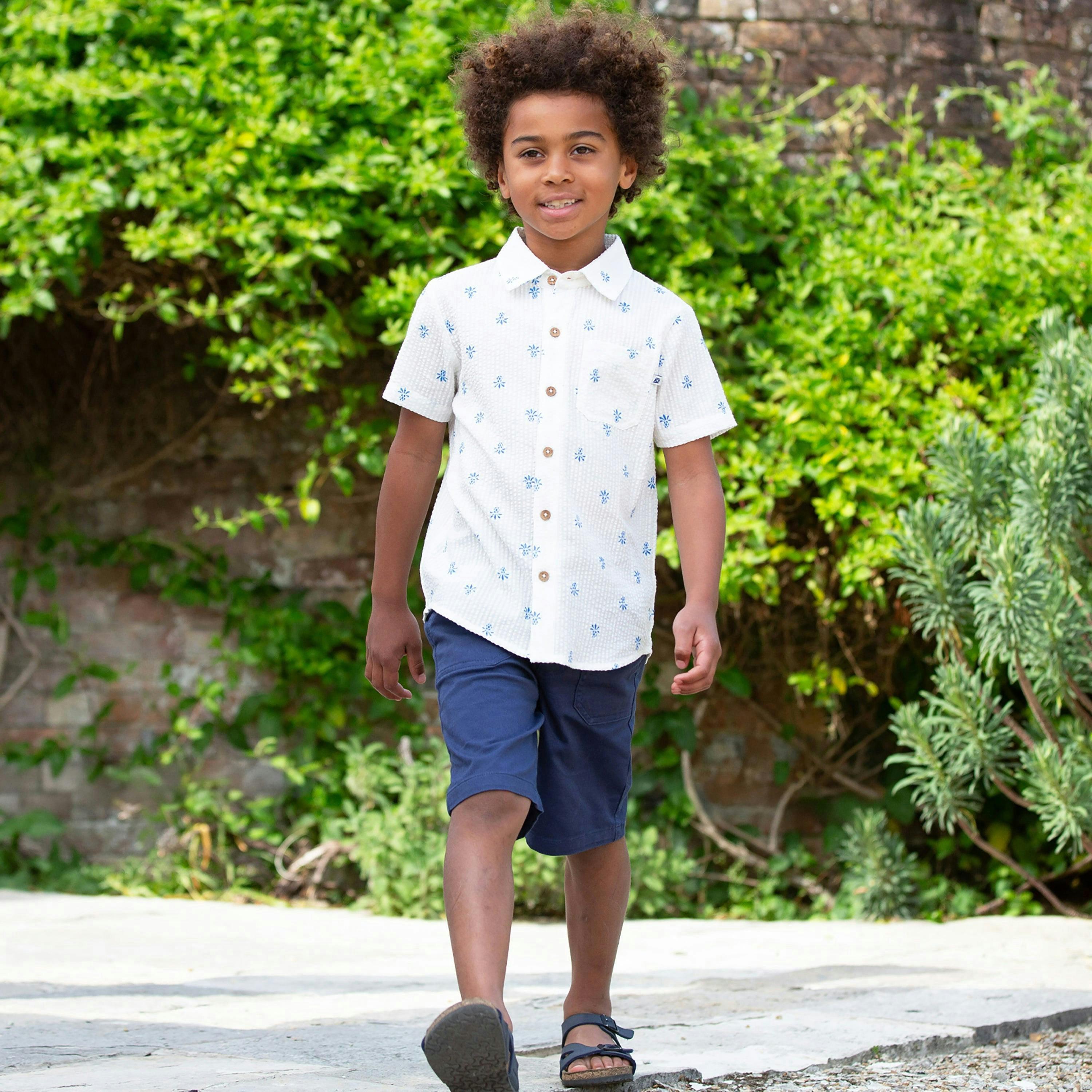 Kids Organic Pineapple Polka Shirt , view 3 of 4