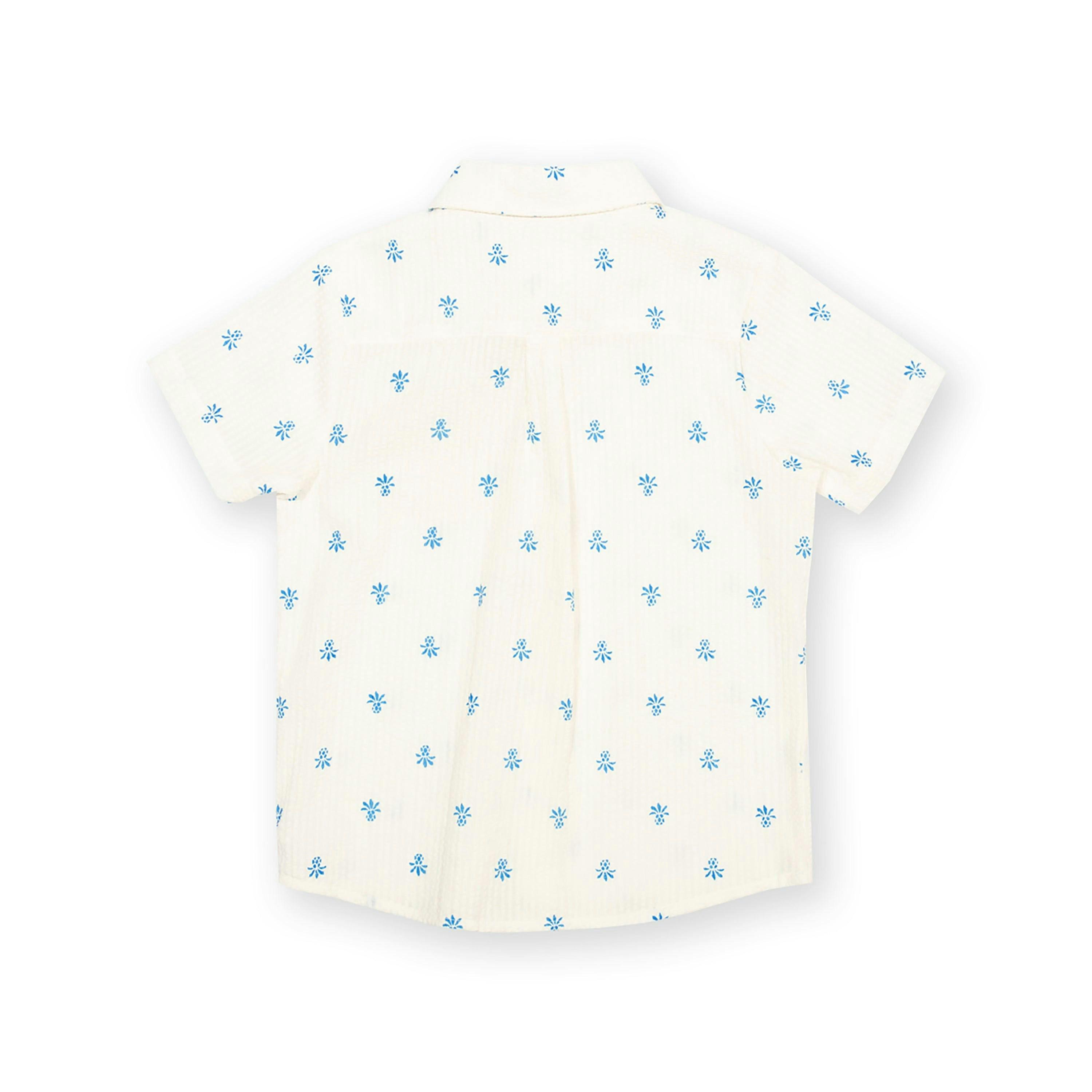 Kids Organic Pineapple Polka Shirt , view 4 of 4