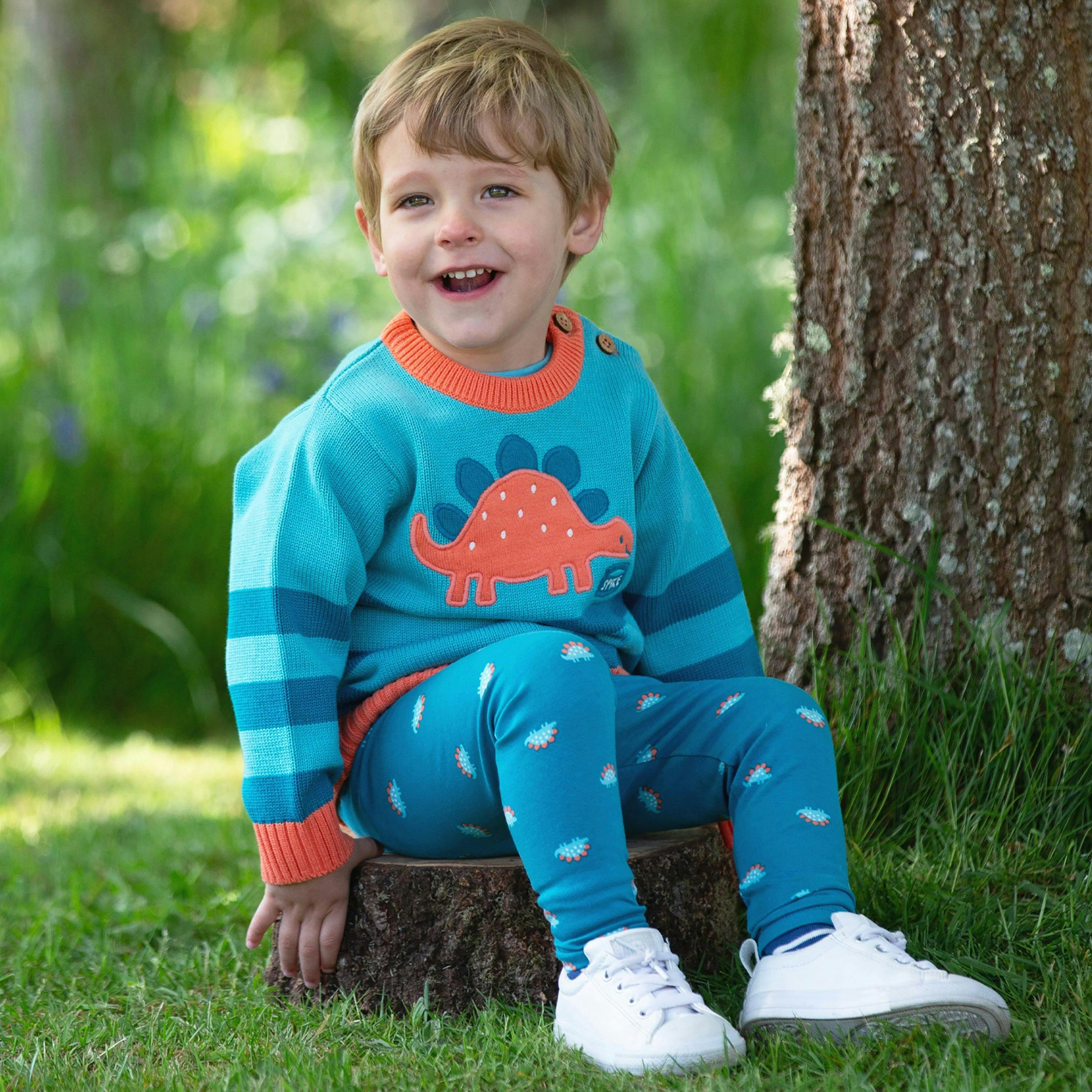 Kids Organic Steggie Dot Leggings , view 2 of 3