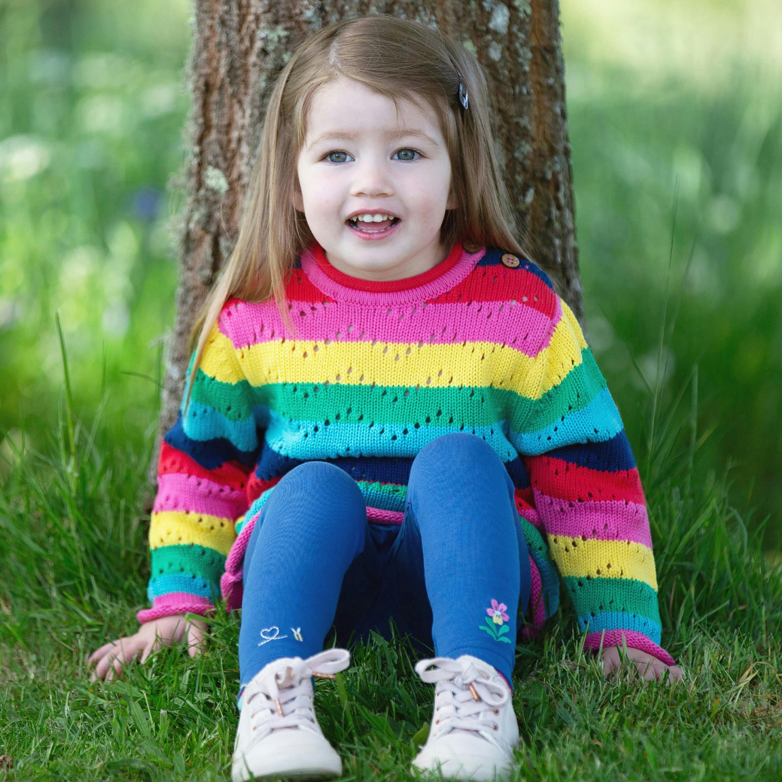 Kids Organic Pansy Leggings , view 2 of 6
