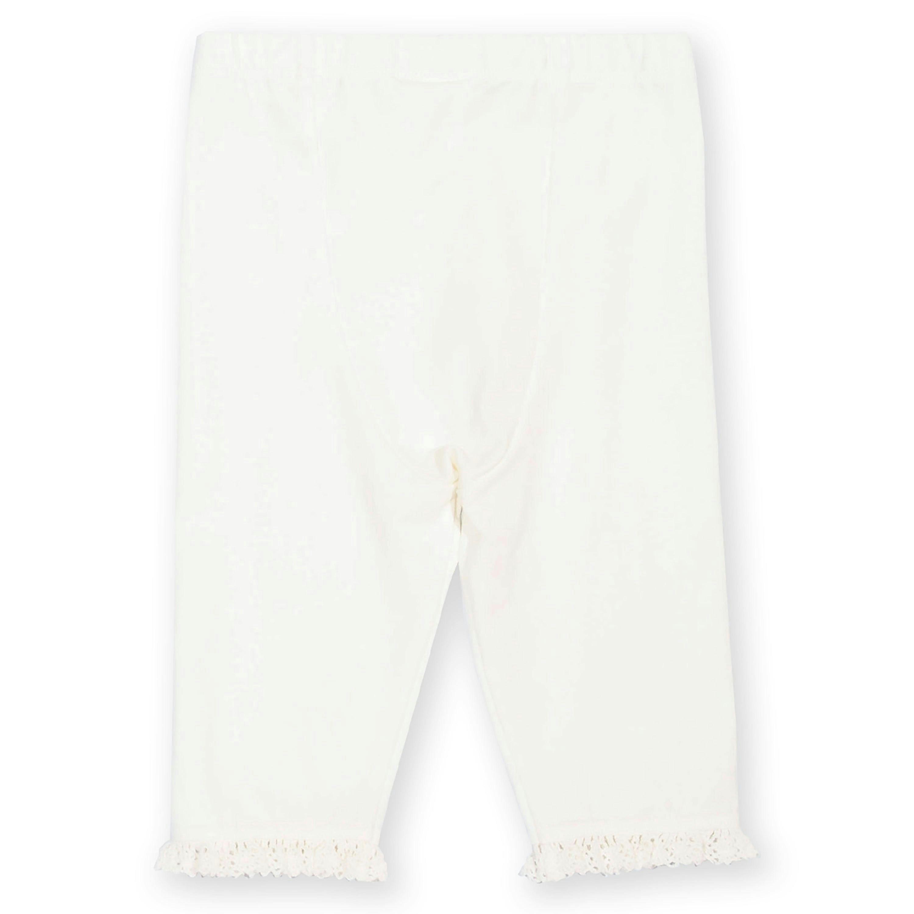 Kids Organic Together Pedal Pushers Off-White , view 3 of 6