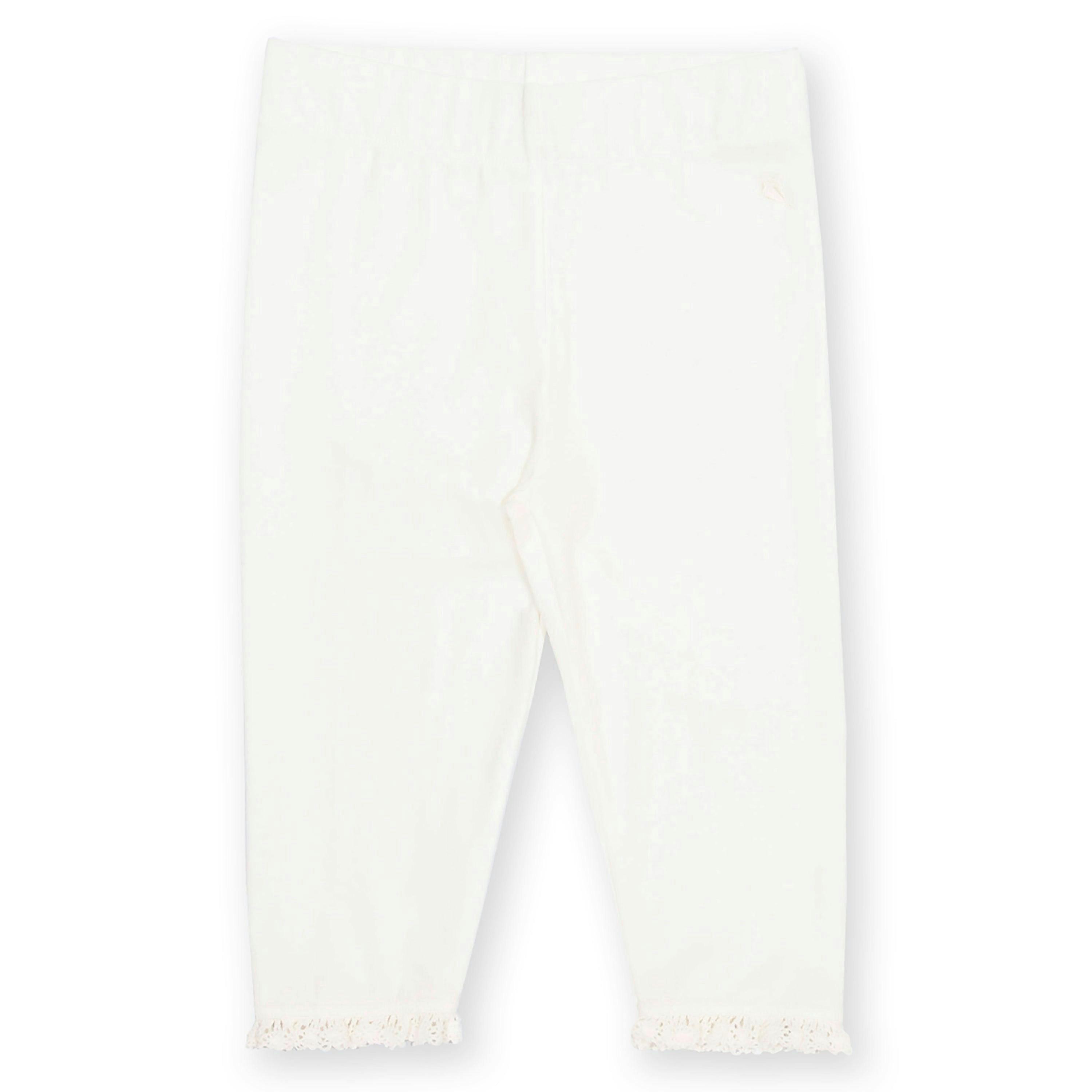 Kids Organic Together Pedal Pushers Off-White , view 4 of 6