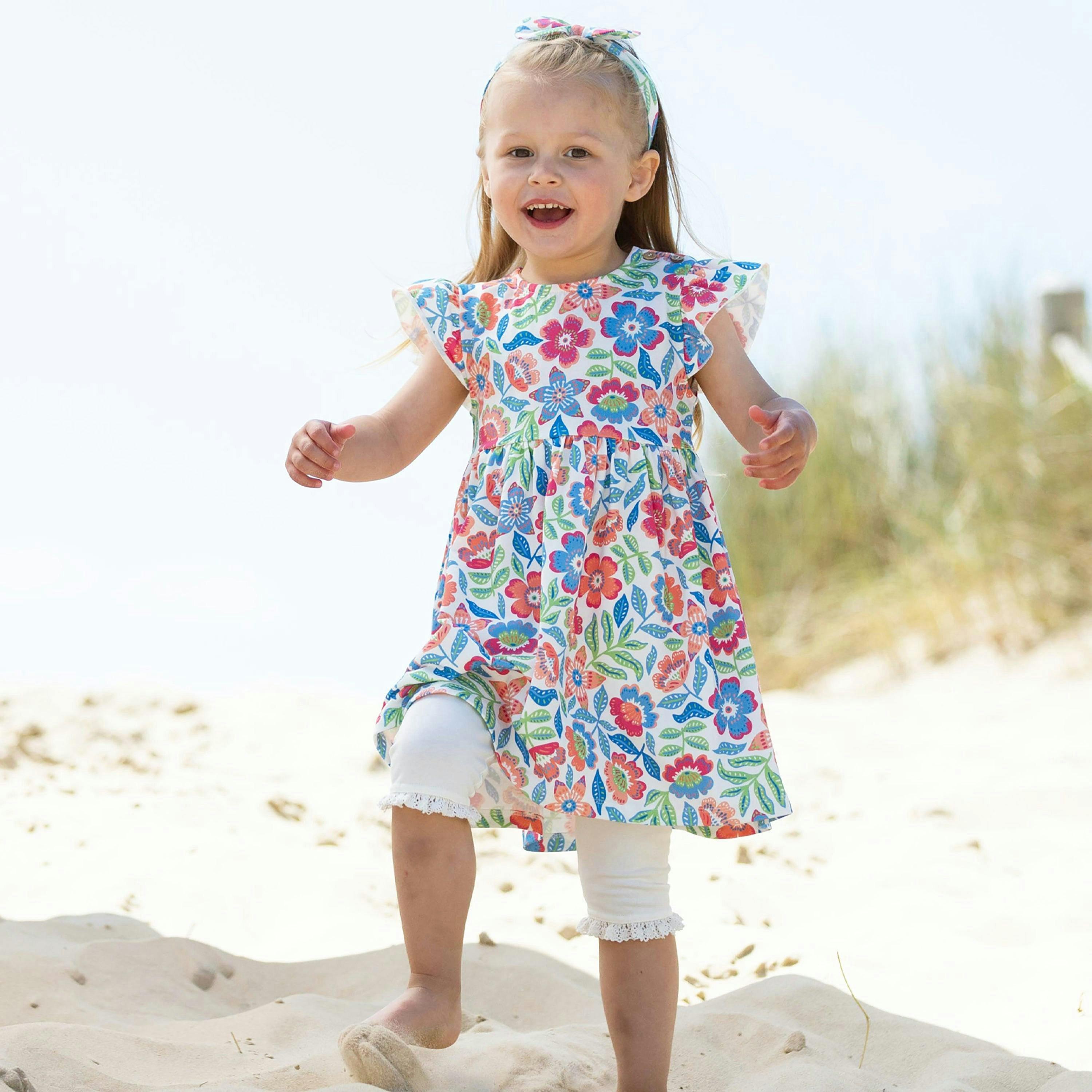 Kids Organic Together Pedal Pushers Off-White , view 5 of 6