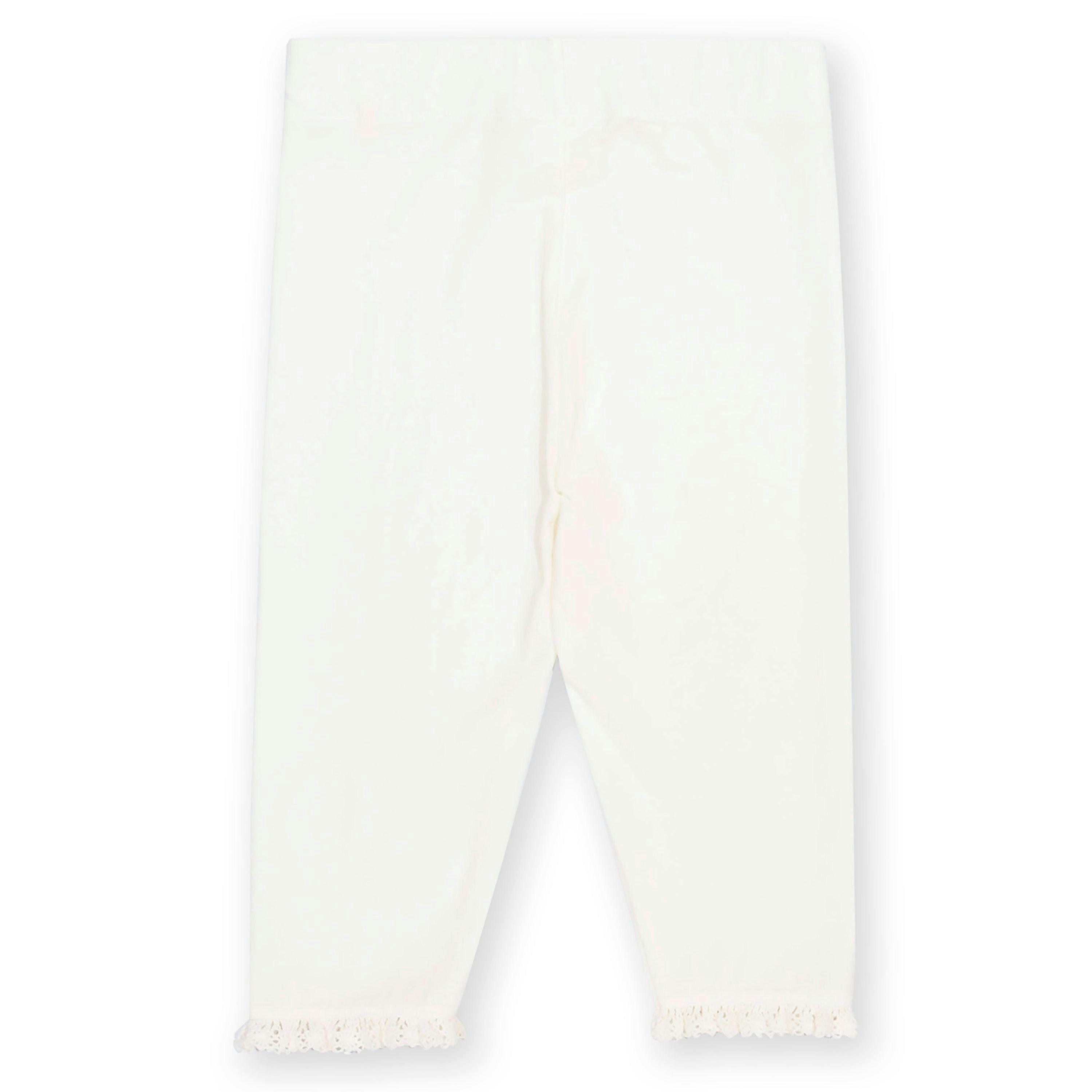 Kids Organic Together Pedal Pushers Off-White , view 6 of 6