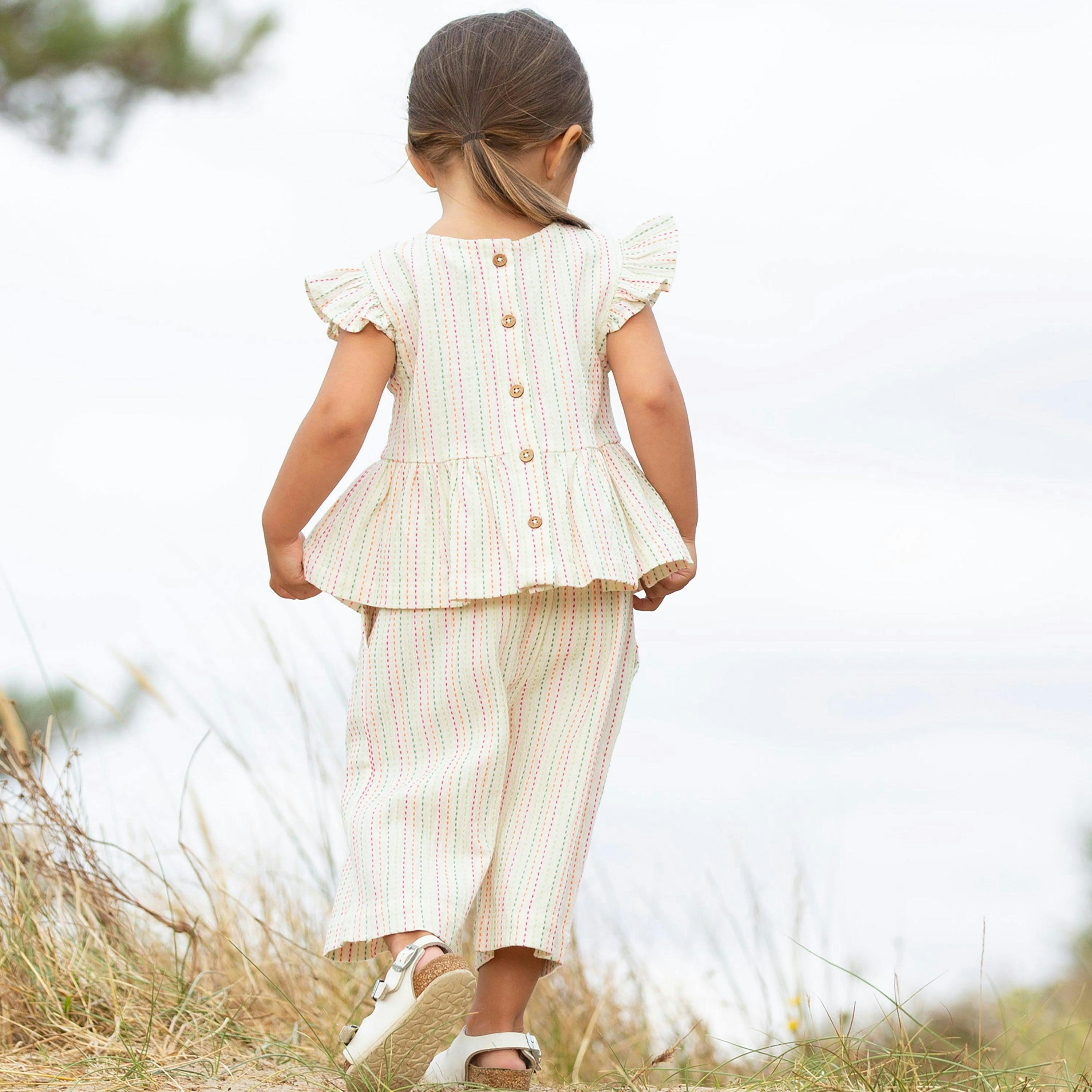 Kids Organic Special Stripe Pull Ups , view 4 of 5