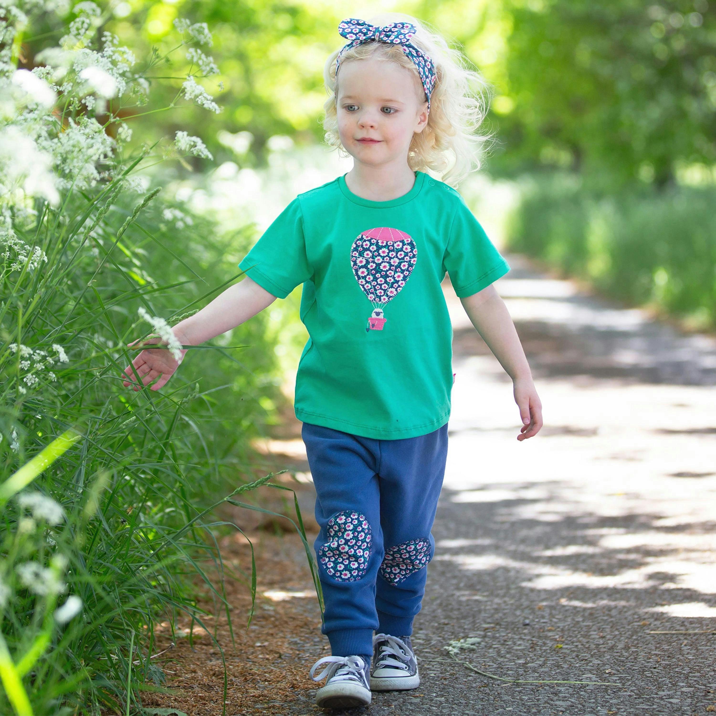 Kids Organic Little Blossom Joggers , view 2 of 4