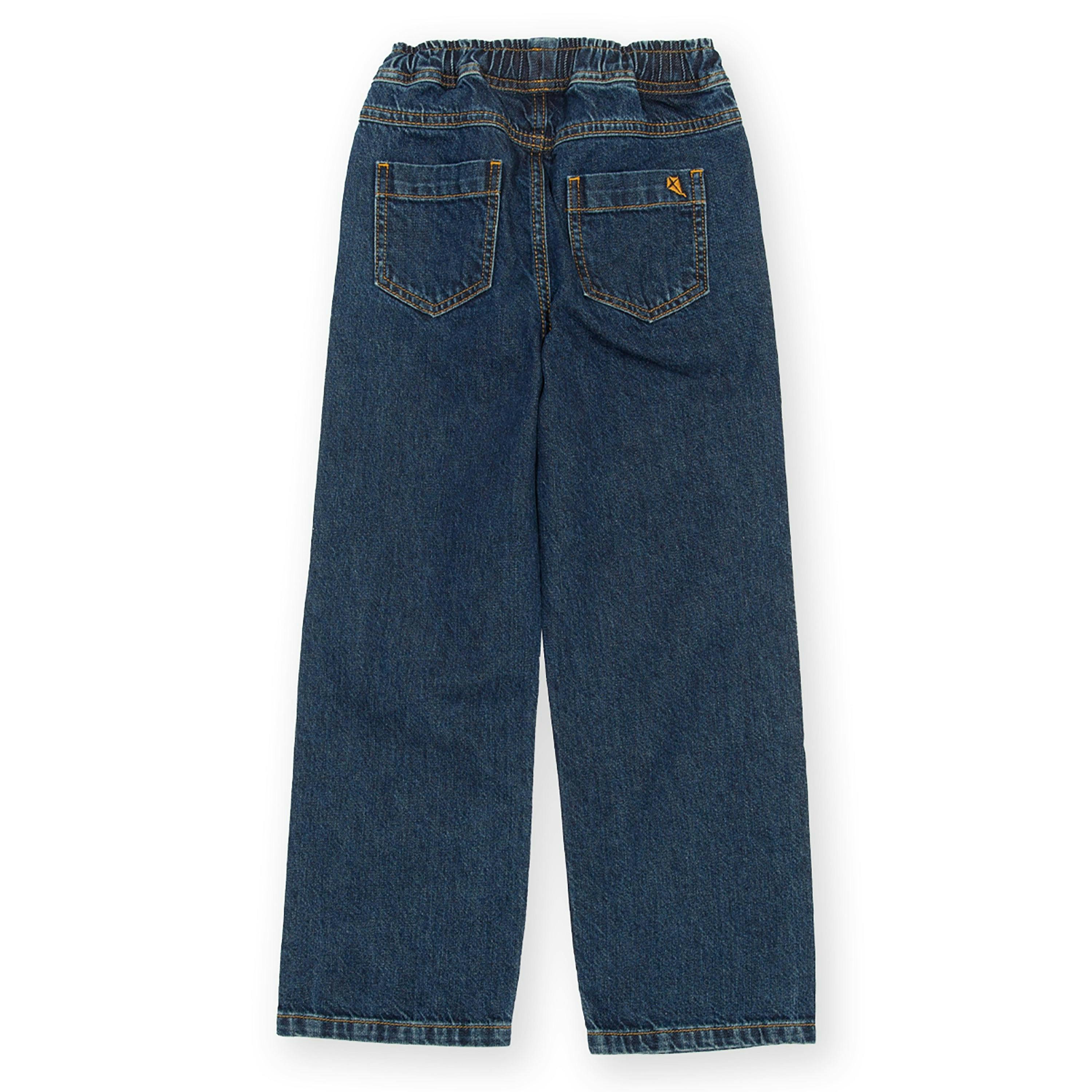 Kids Organic Relaxed Denim Jeans , view 4 of 4