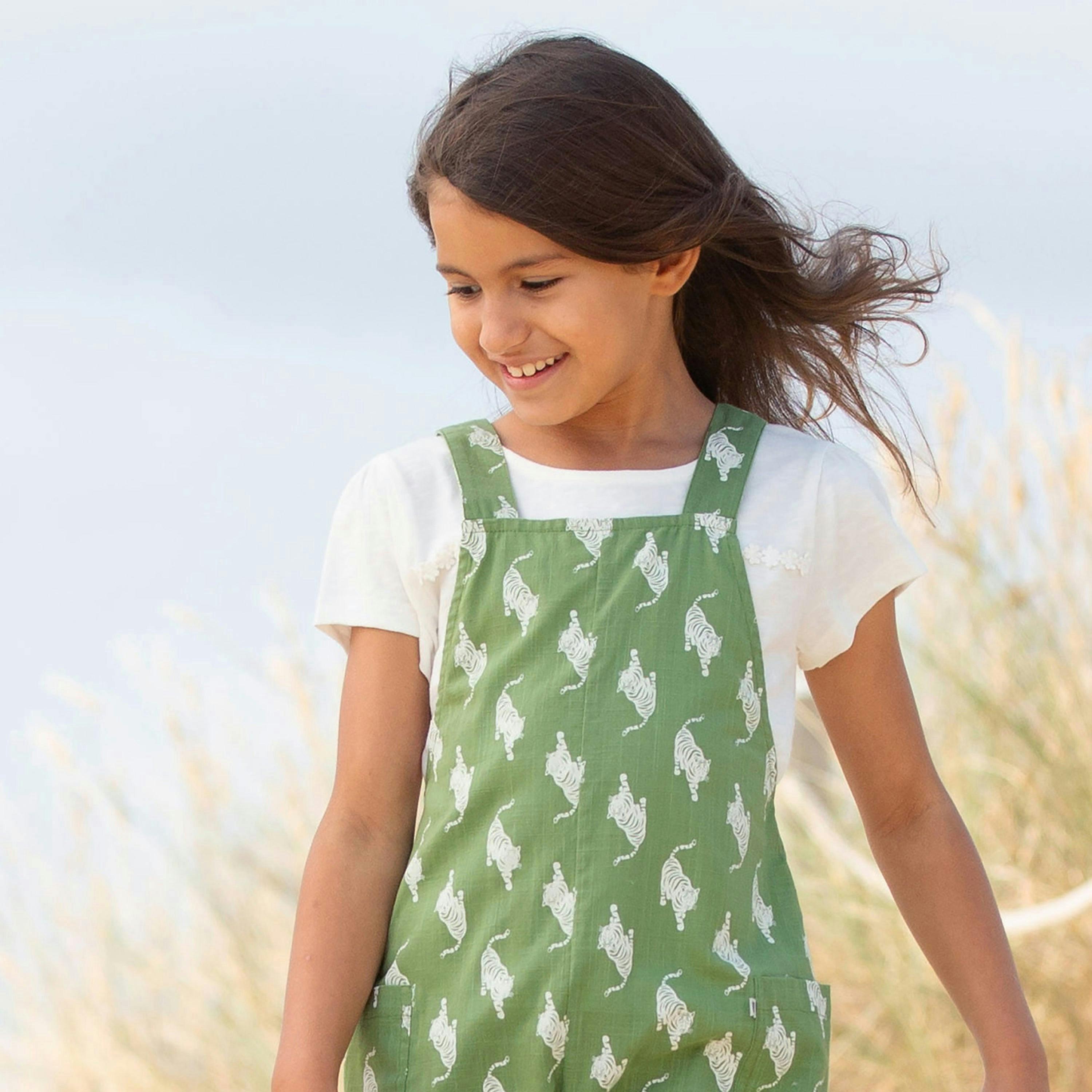 Kids Organic Stay Wild Playsuit , view 3 of 5