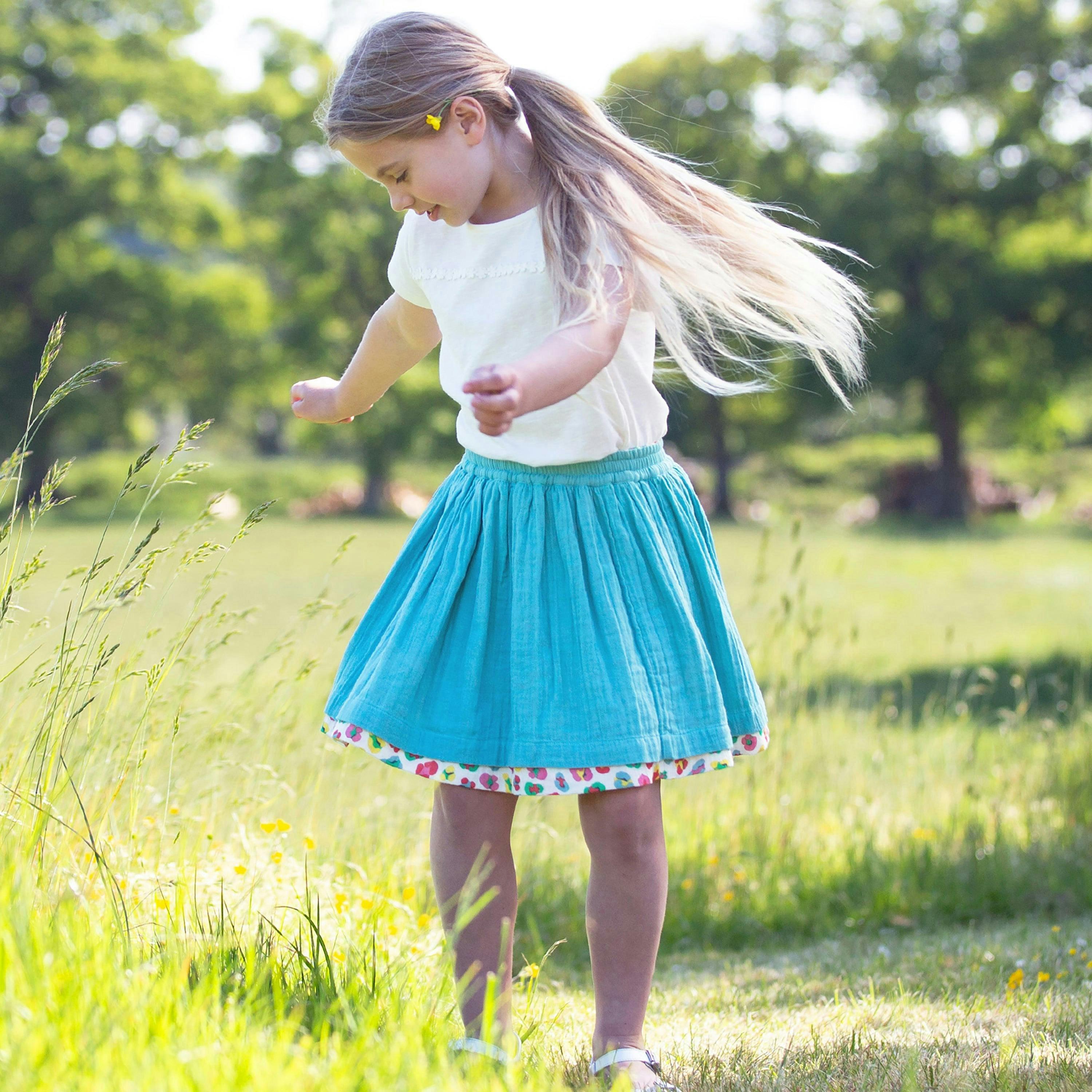 Kids Organic Wild And Free Skirt , view 4 of 5