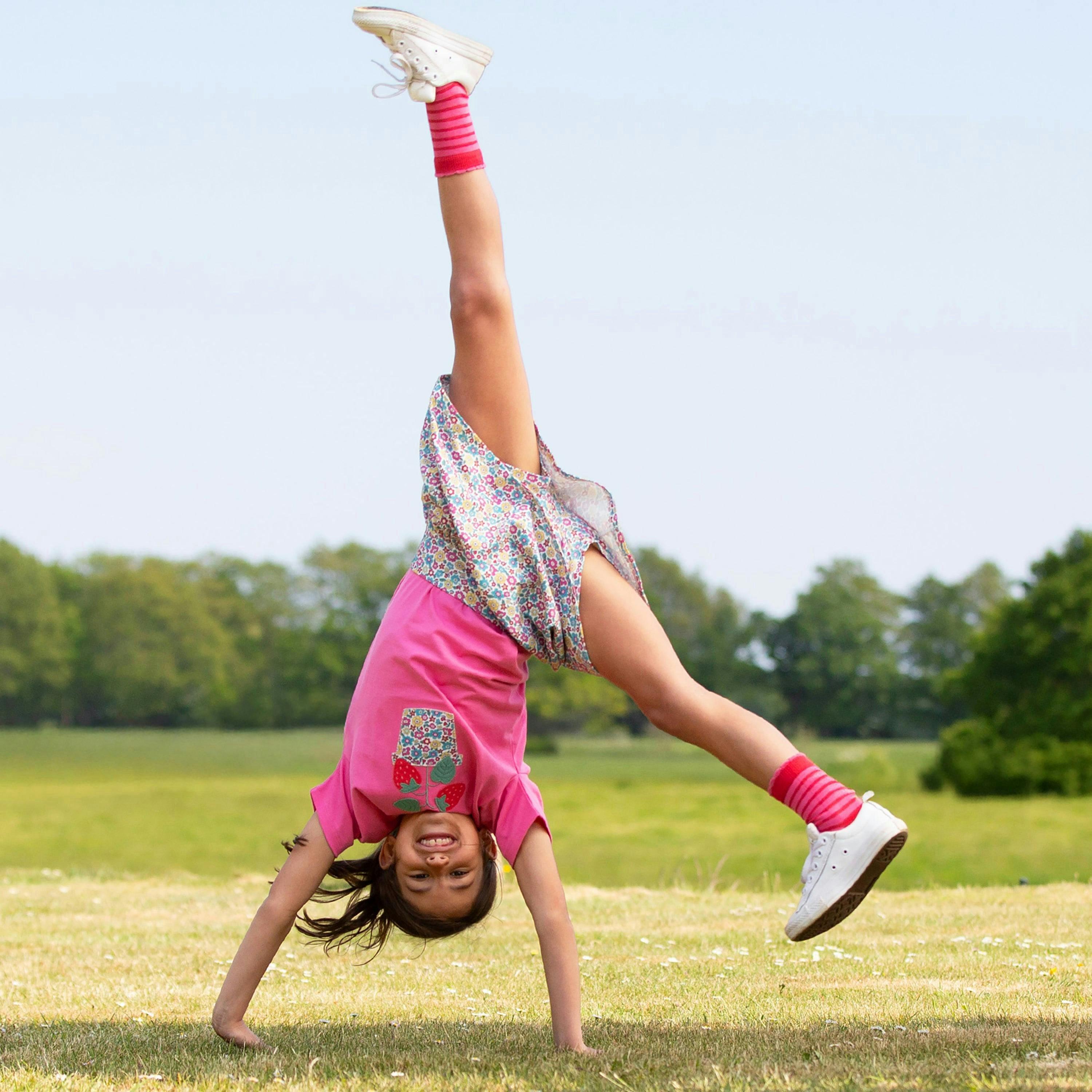 Kids Organic Born To Bloom Skort , view 3 of 4