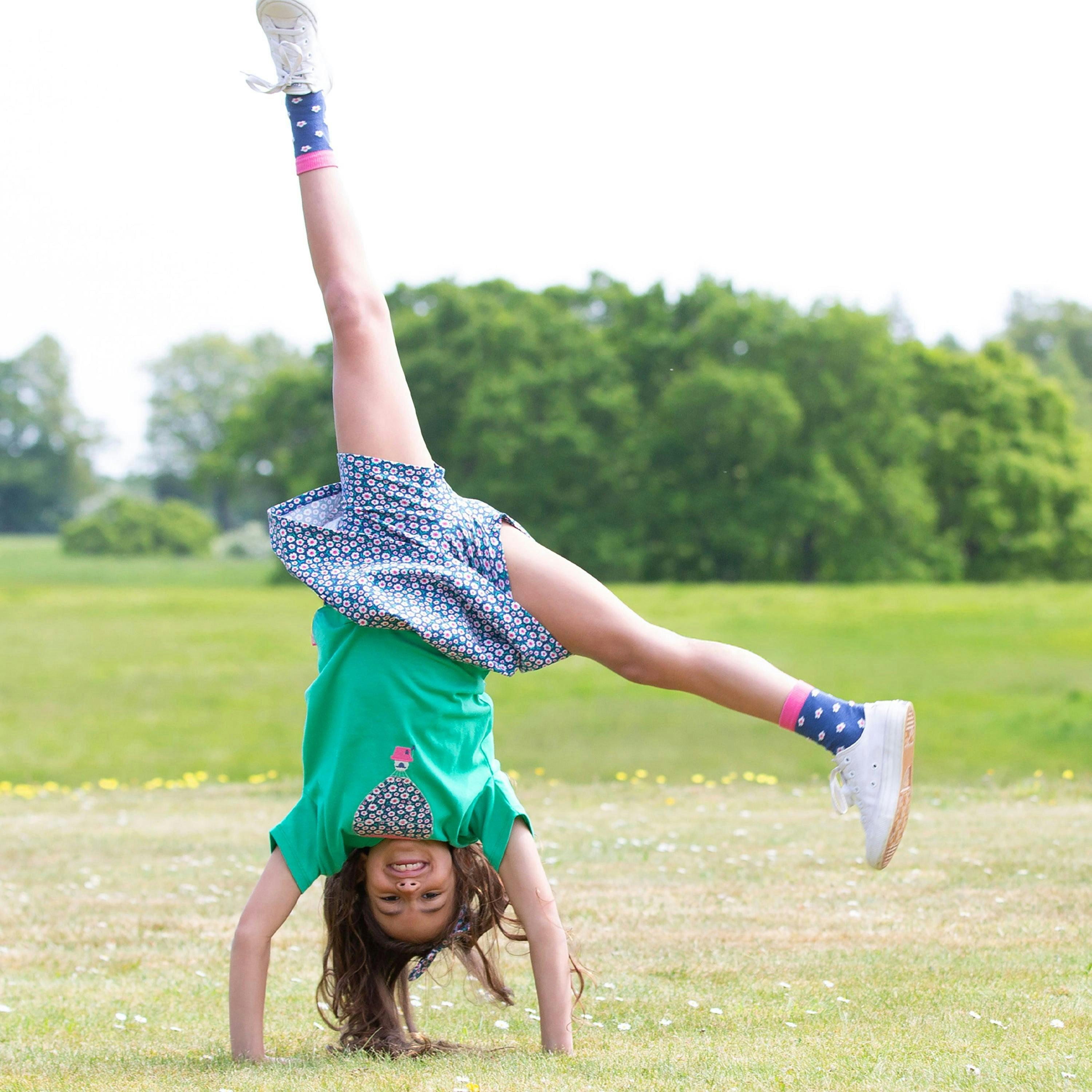 Kids Organic Little Blossom Skort , view 3 of 4