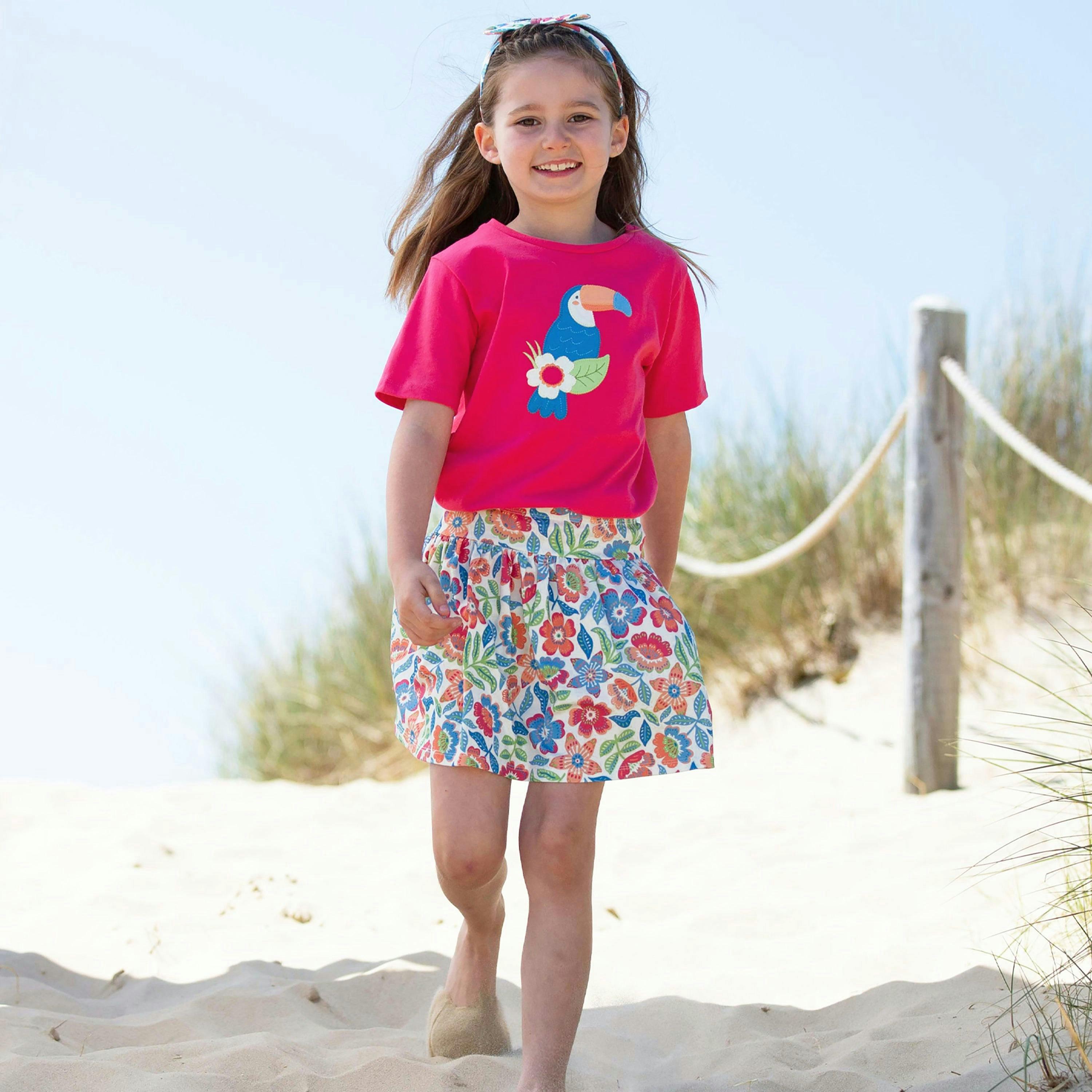 Kids Organic Tropicarnival Skort , view 2 of 4