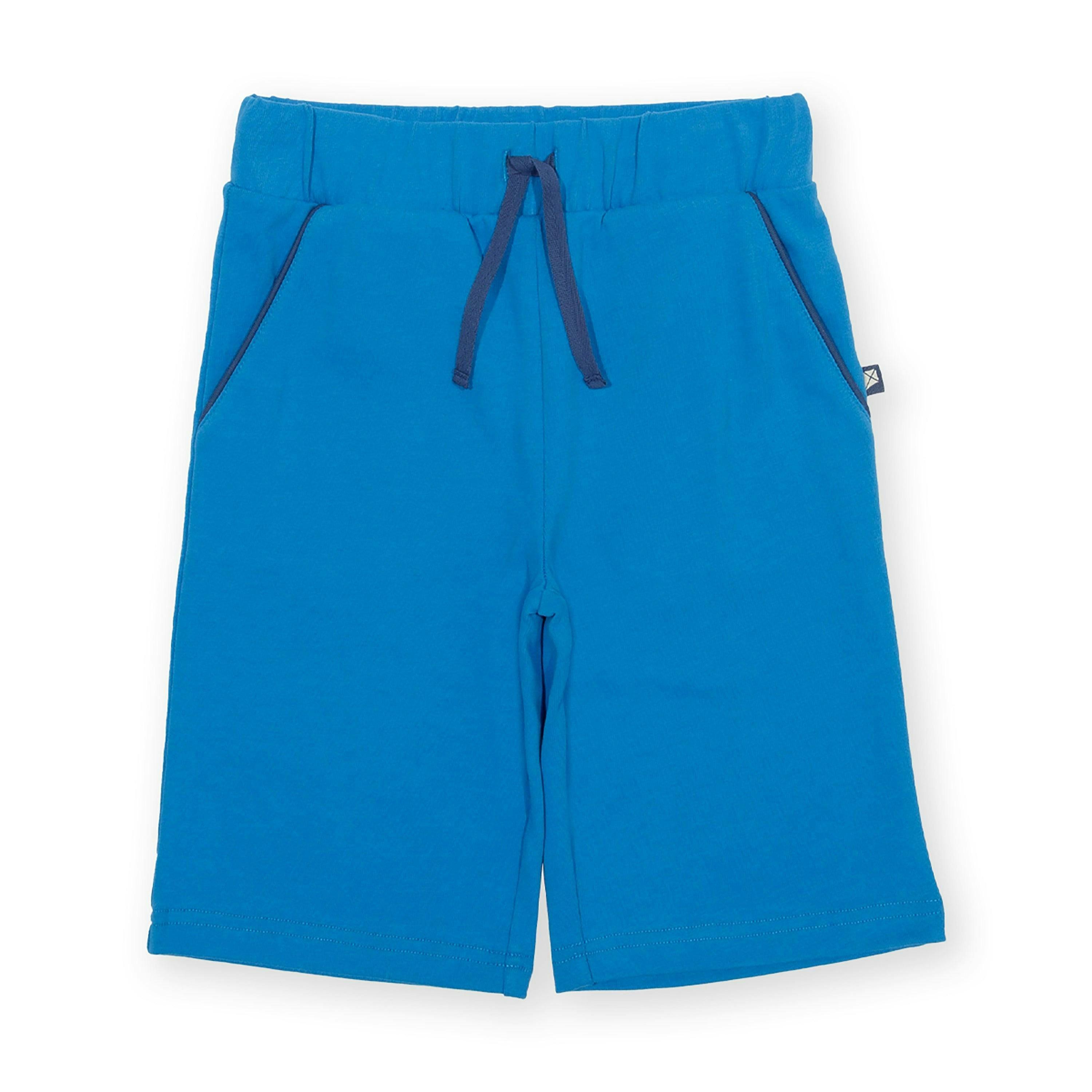 Kids Corfe Organic Shorts Peacock , view 1 of 3