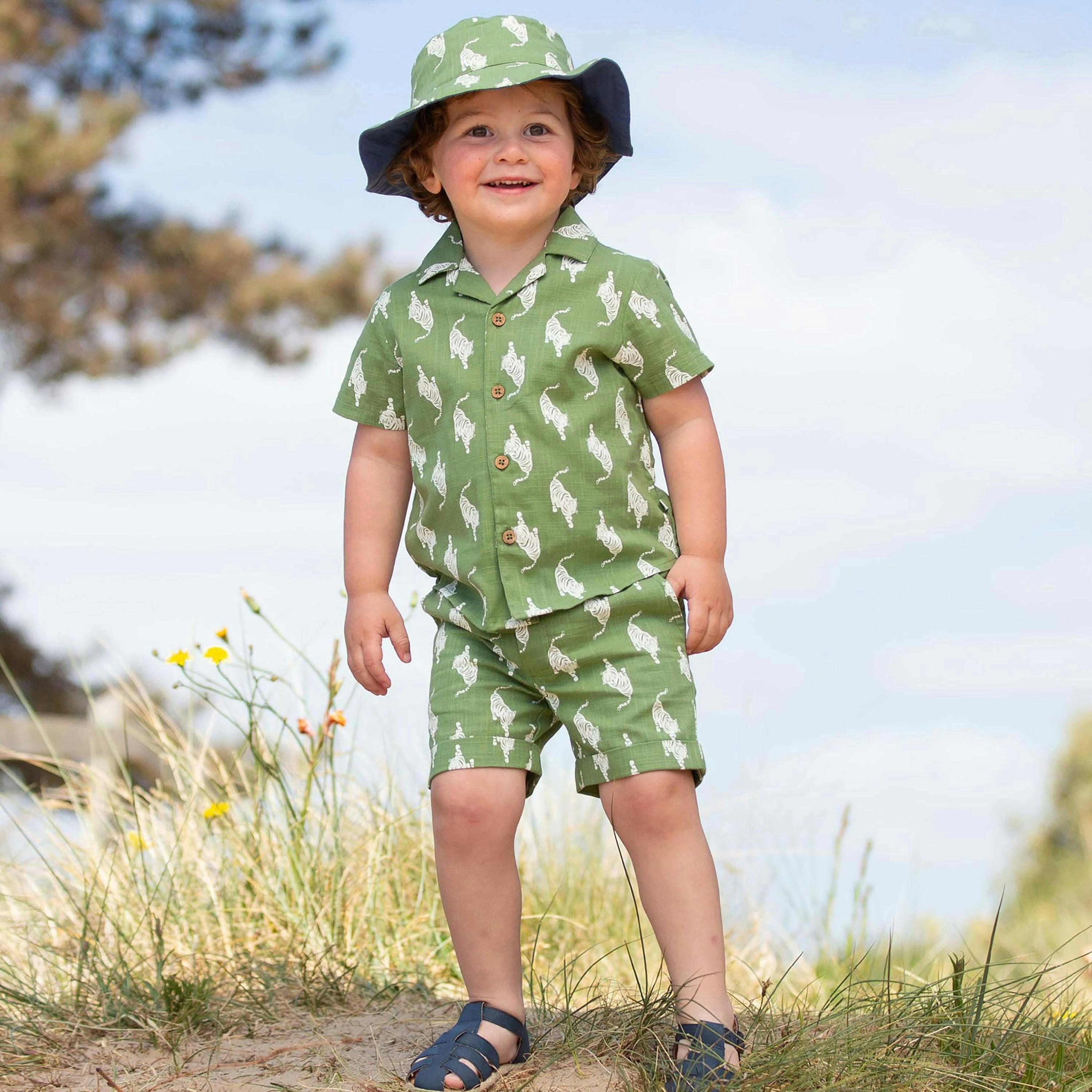 Kids Organic Stay Wild Shorts , view 2 of 6