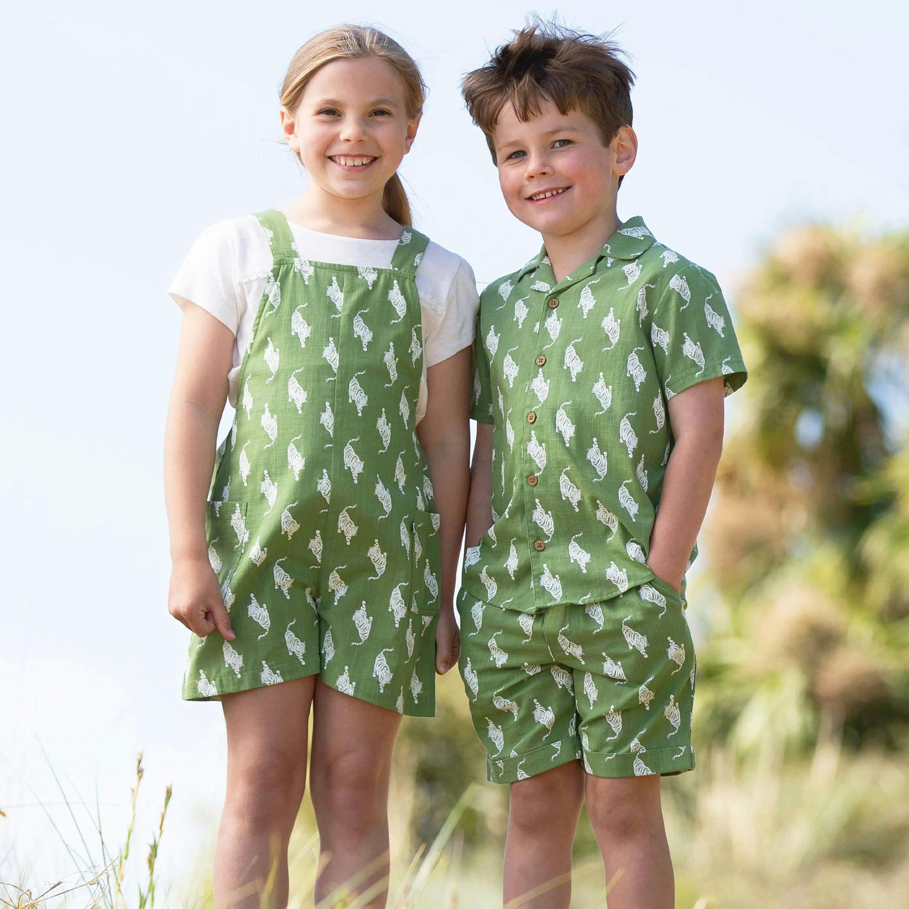 Kids Organic Stay Wild Shorts , view 5 of 6