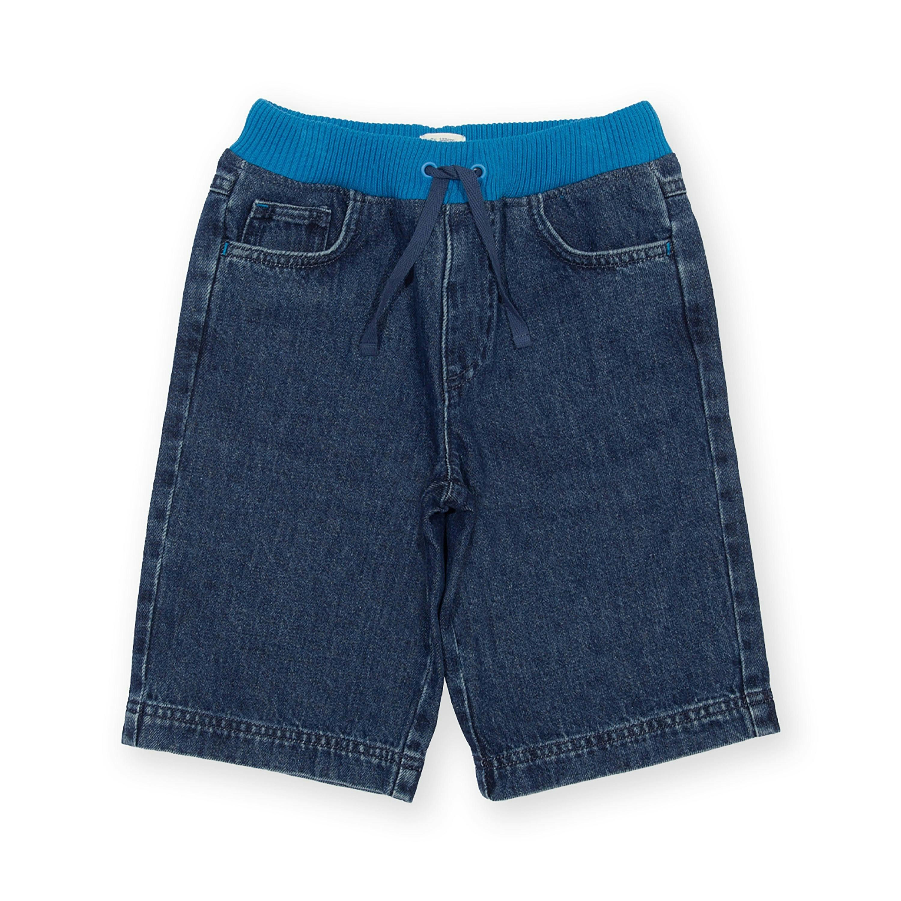 Kids Deck Organic Shorts Denim , view 1 of 3