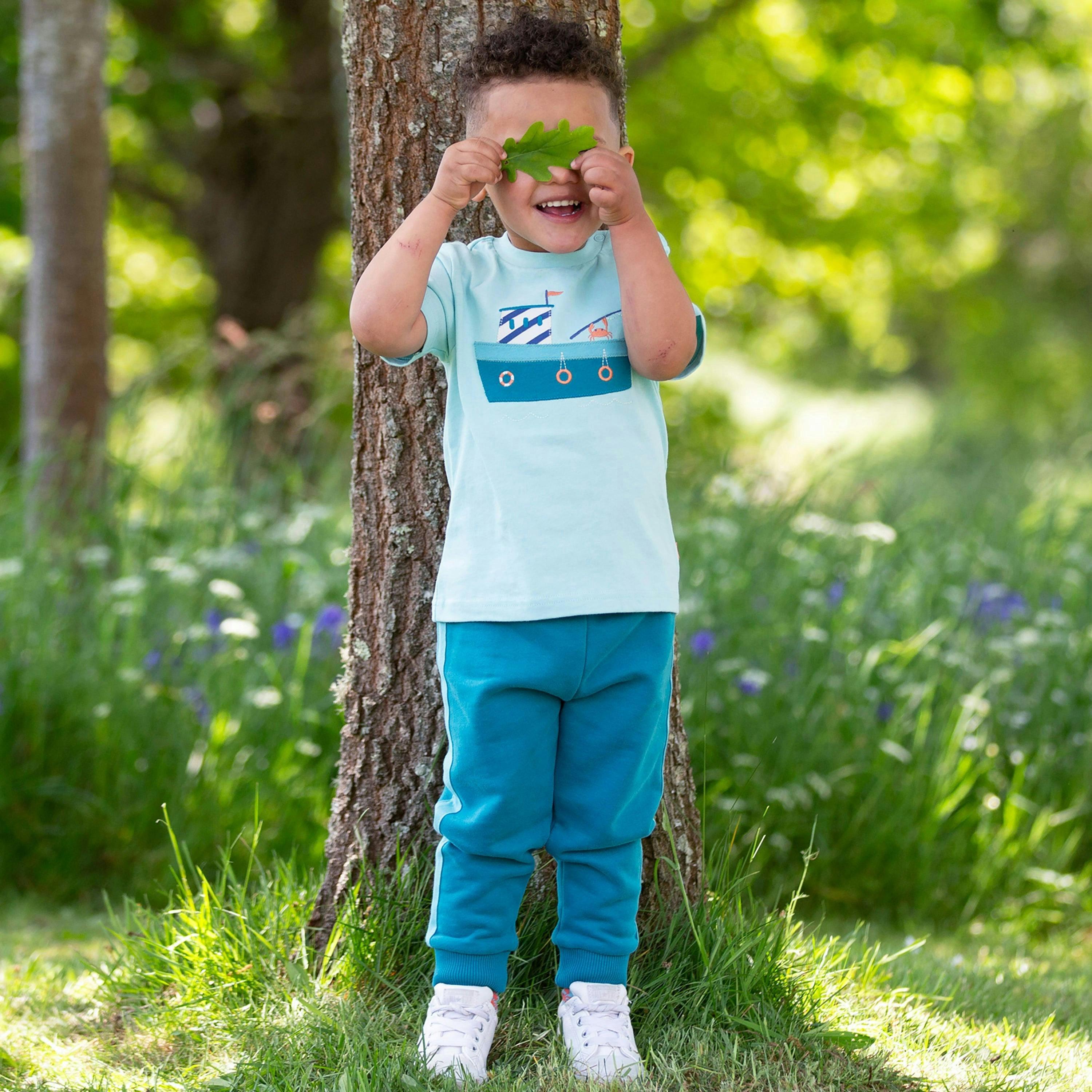 Kids Organic Captain Crab T-Shirt , view 3 of 4