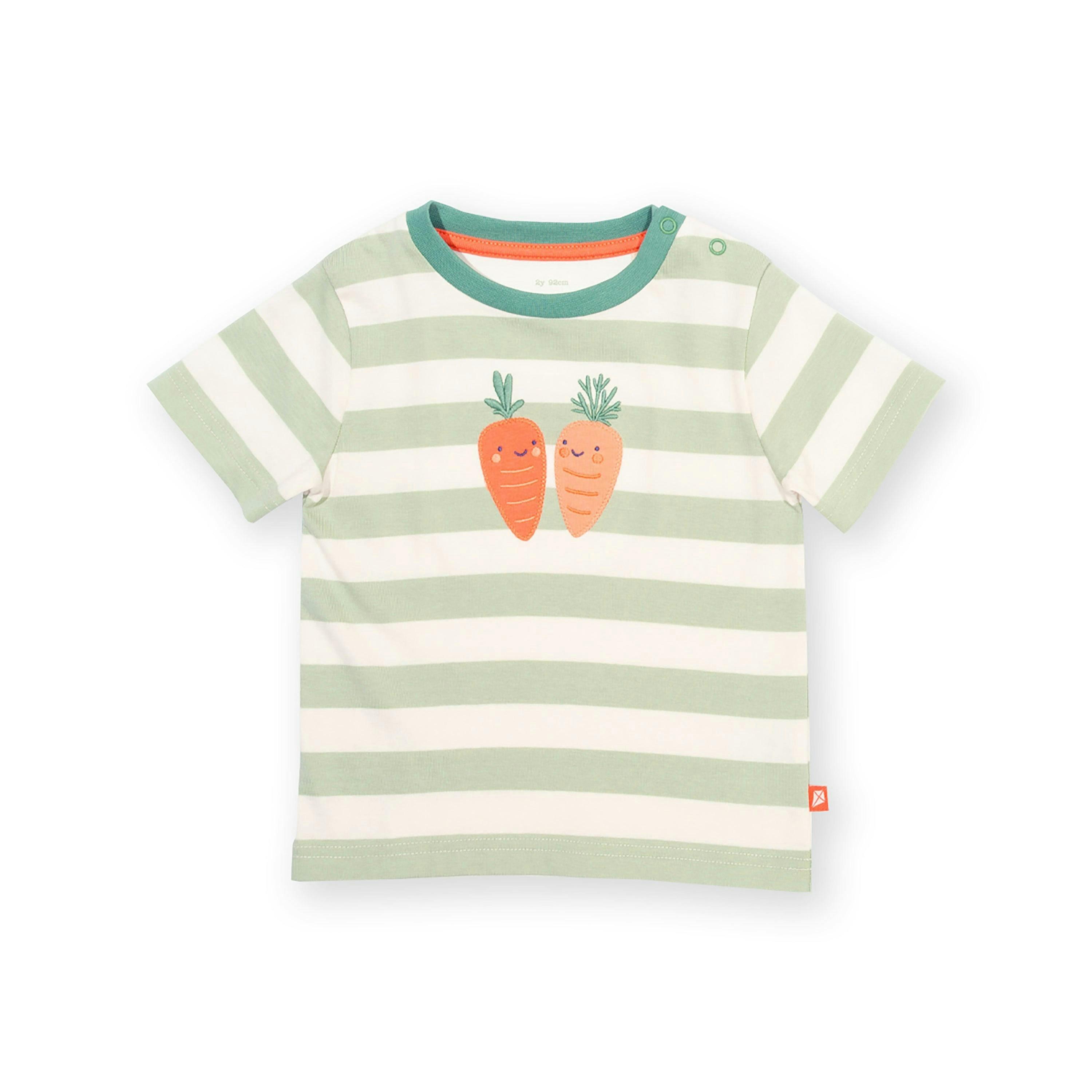 Kids Happy Carrot Organic T-Shirt , view 1 of 3