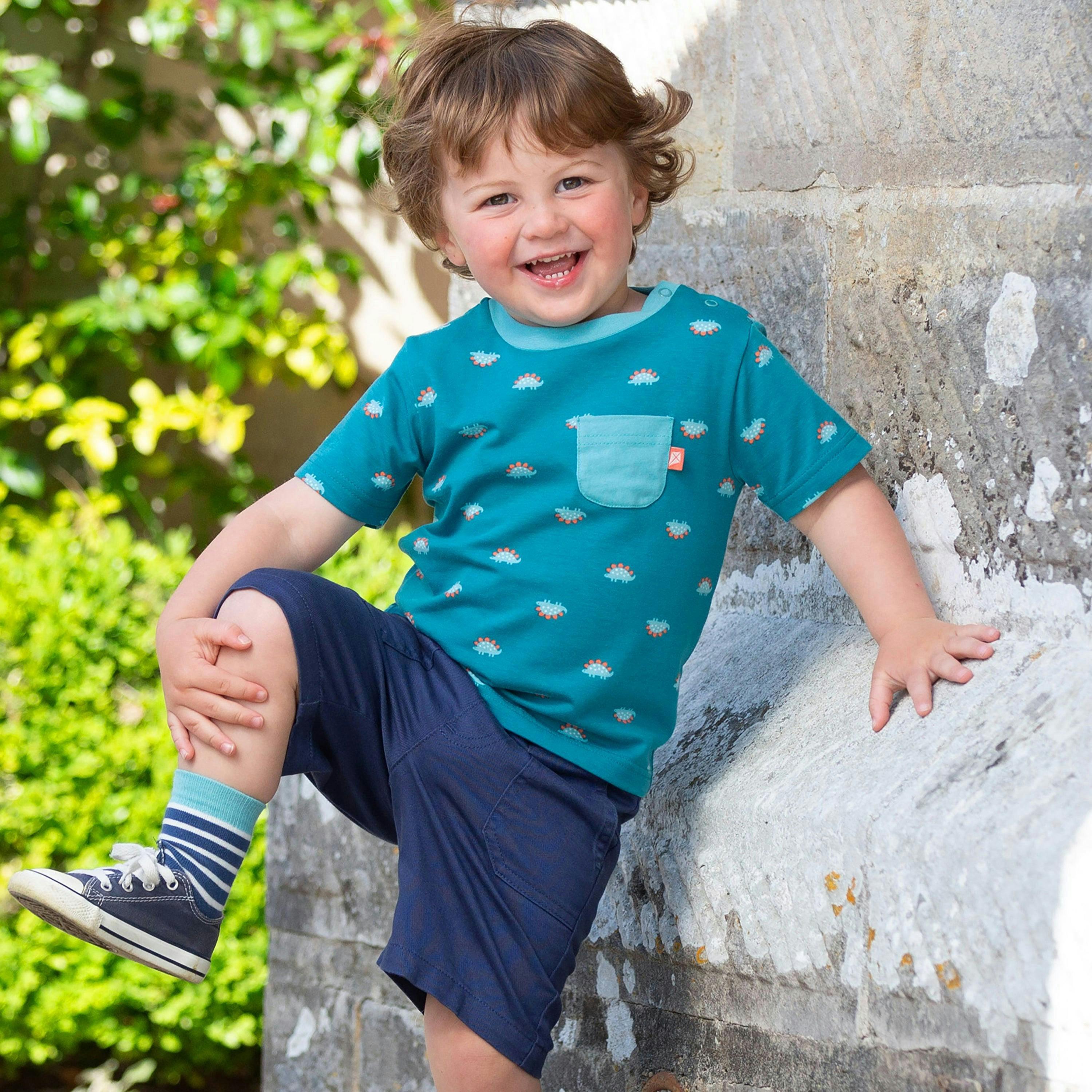Kids Organic Steggie Dot T-Shirt , view 2 of 3