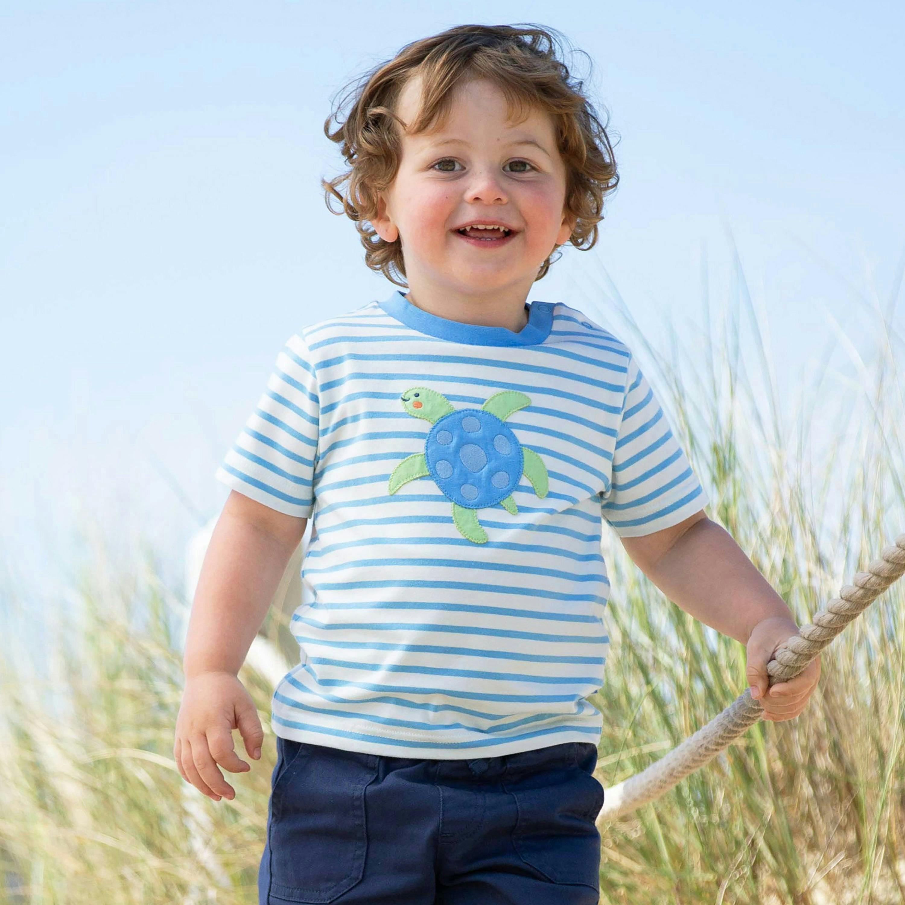 Kids Organic Little Turtle T-Shirt , view 2 of 5