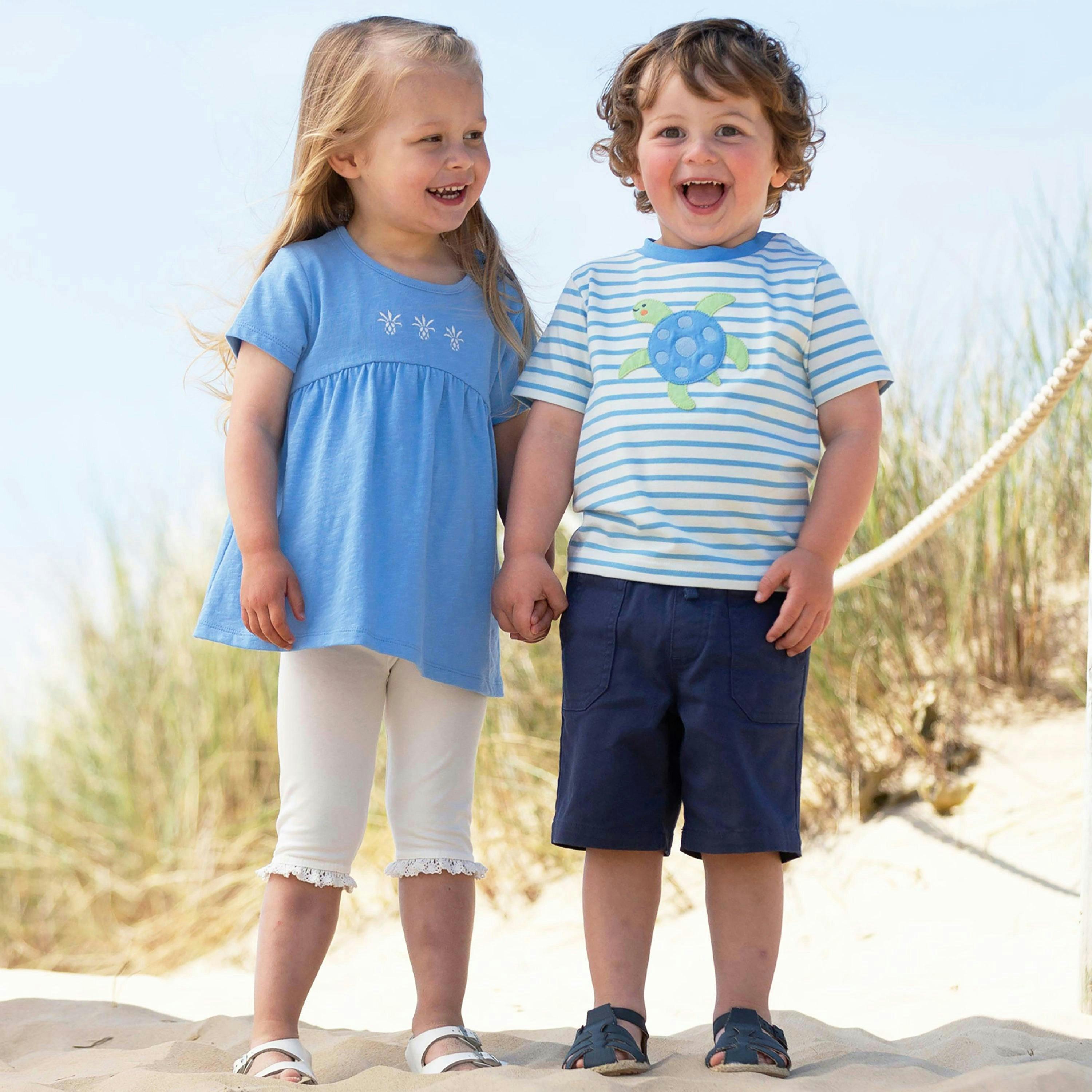 Kids Organic Little Turtle T-Shirt , view 4 of 5