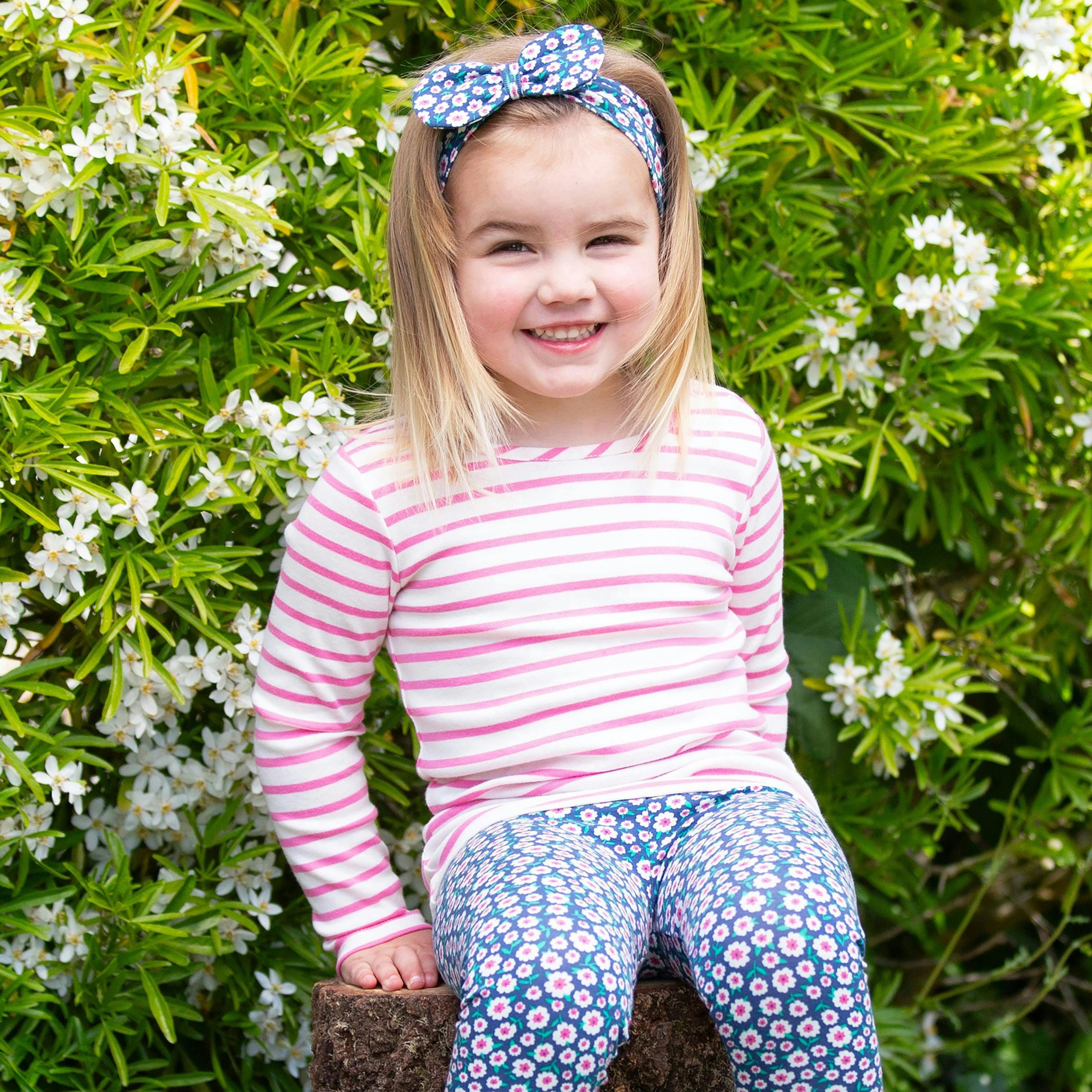 Kids Organic Stripy T-Shirt , view 2 of 5