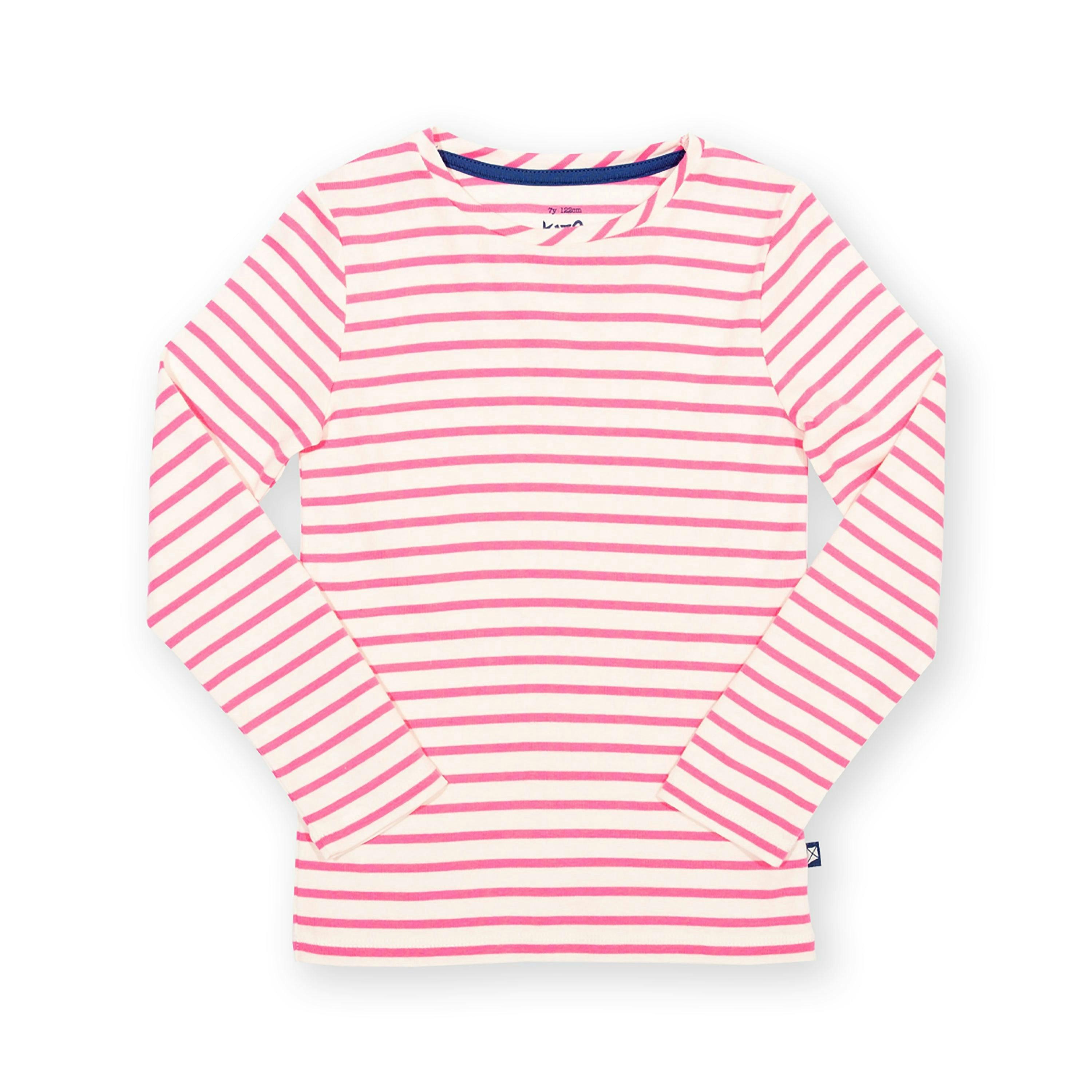 Kids Organic Stripy T-Shirt , view 4 of 5