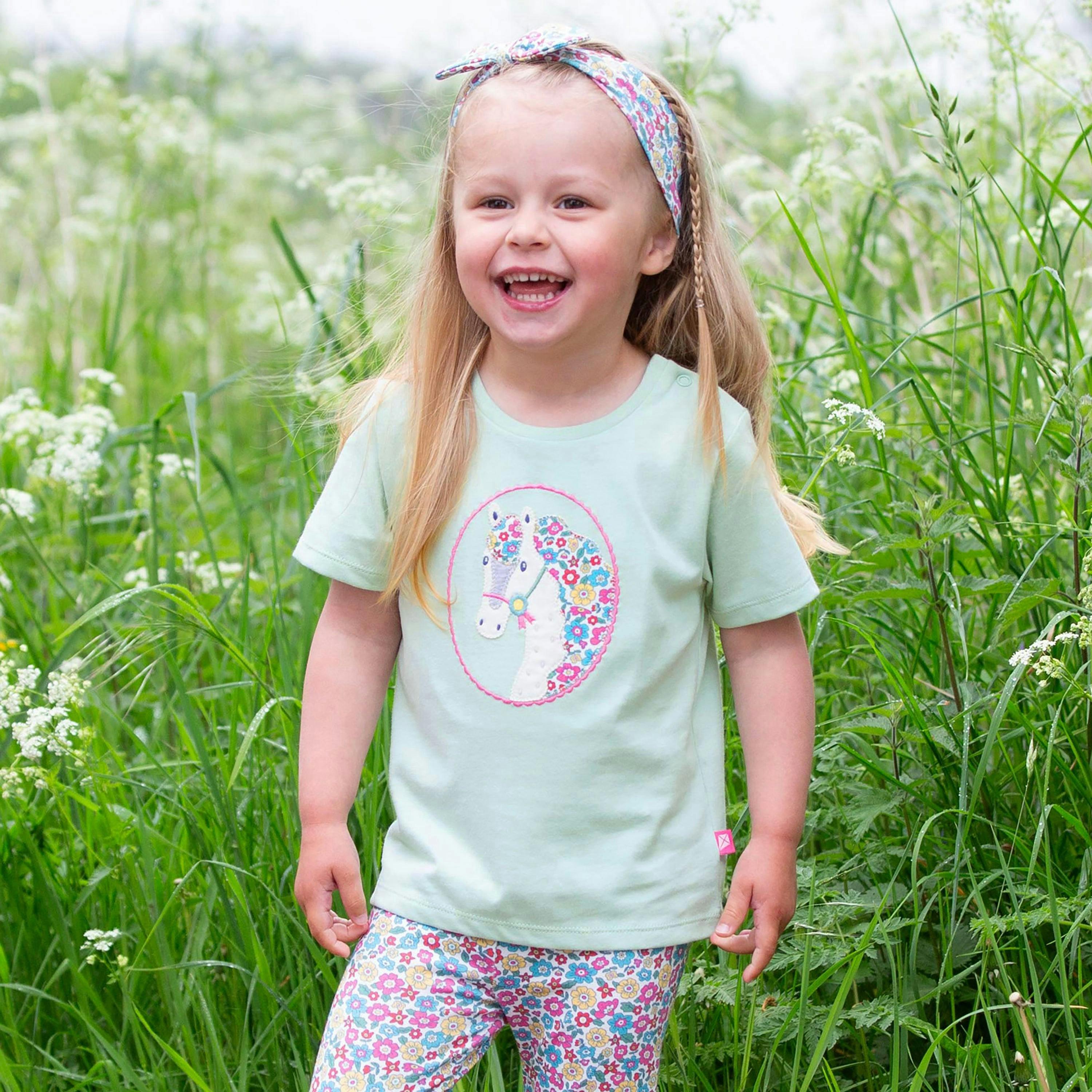 Kids Organic Proud Pony T-Shirt , view 2 of 5