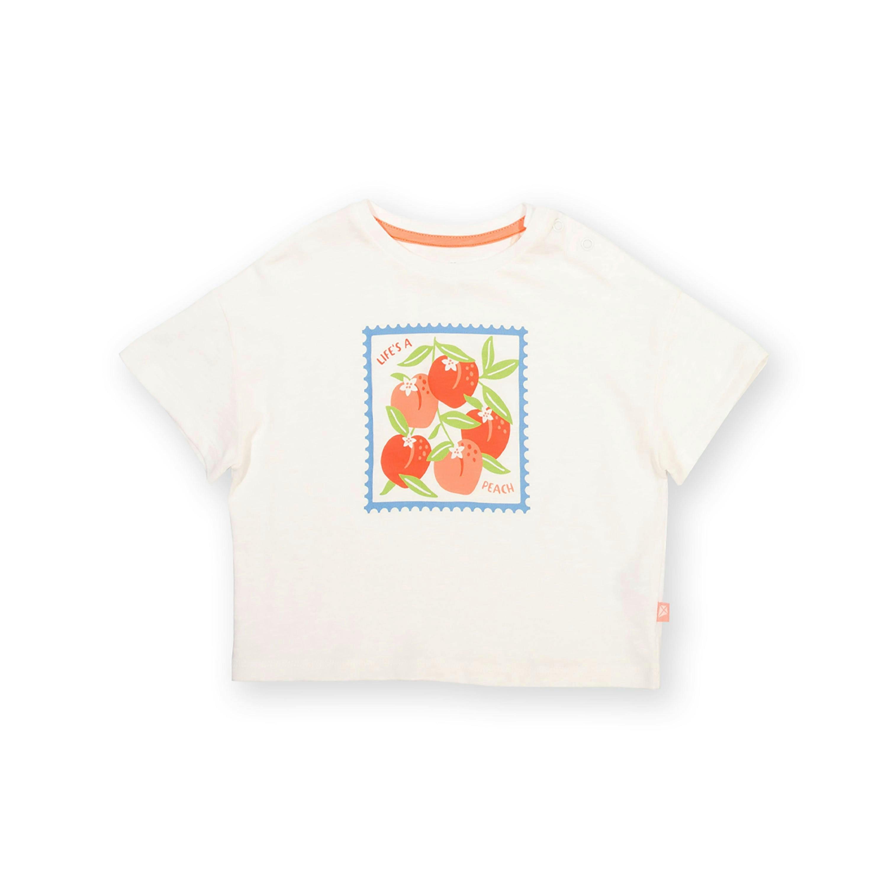 Kids Life's A Peach Organic T-Shirt , view 1 of 3