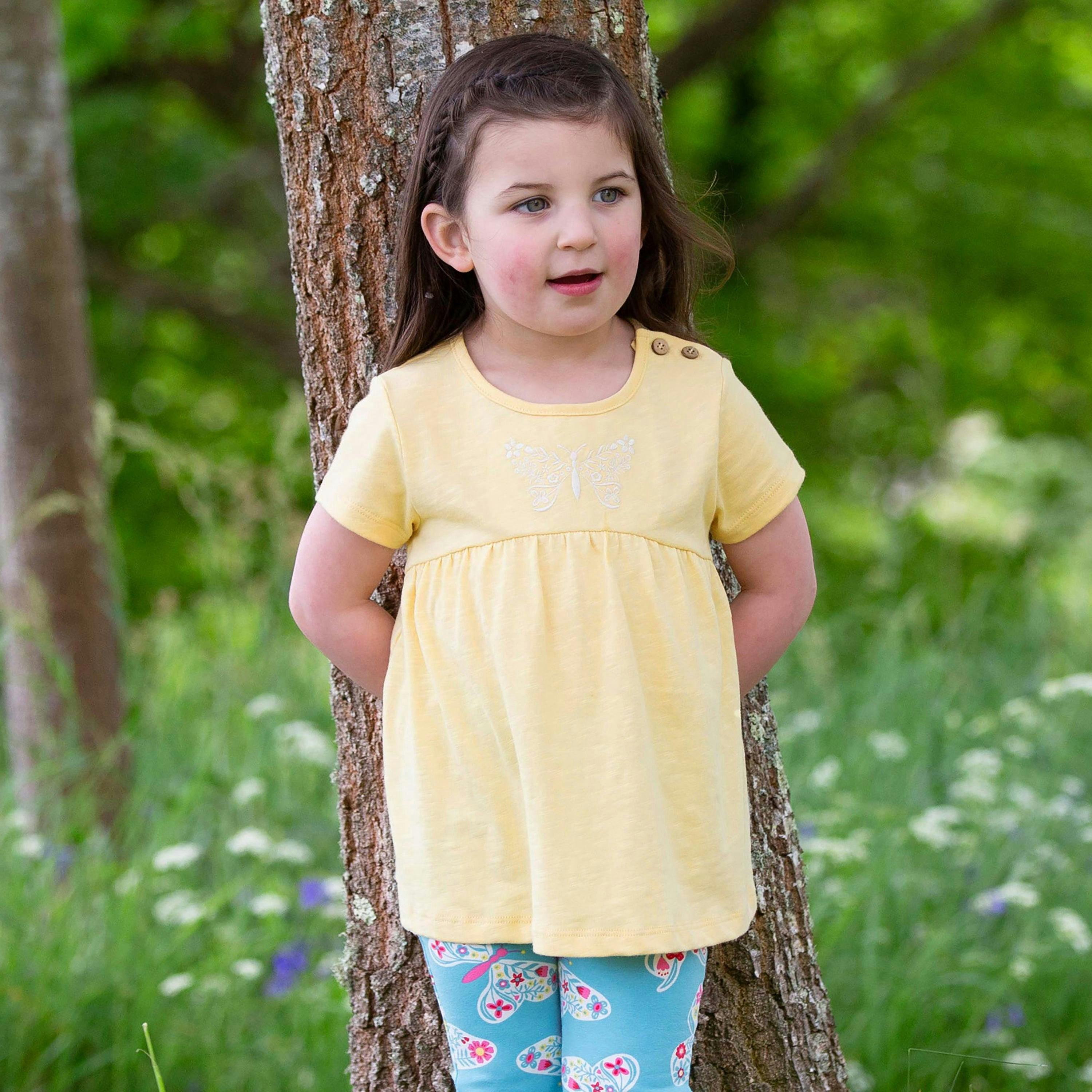 Kids Organic Flutterby Tunic , view 2 of 5