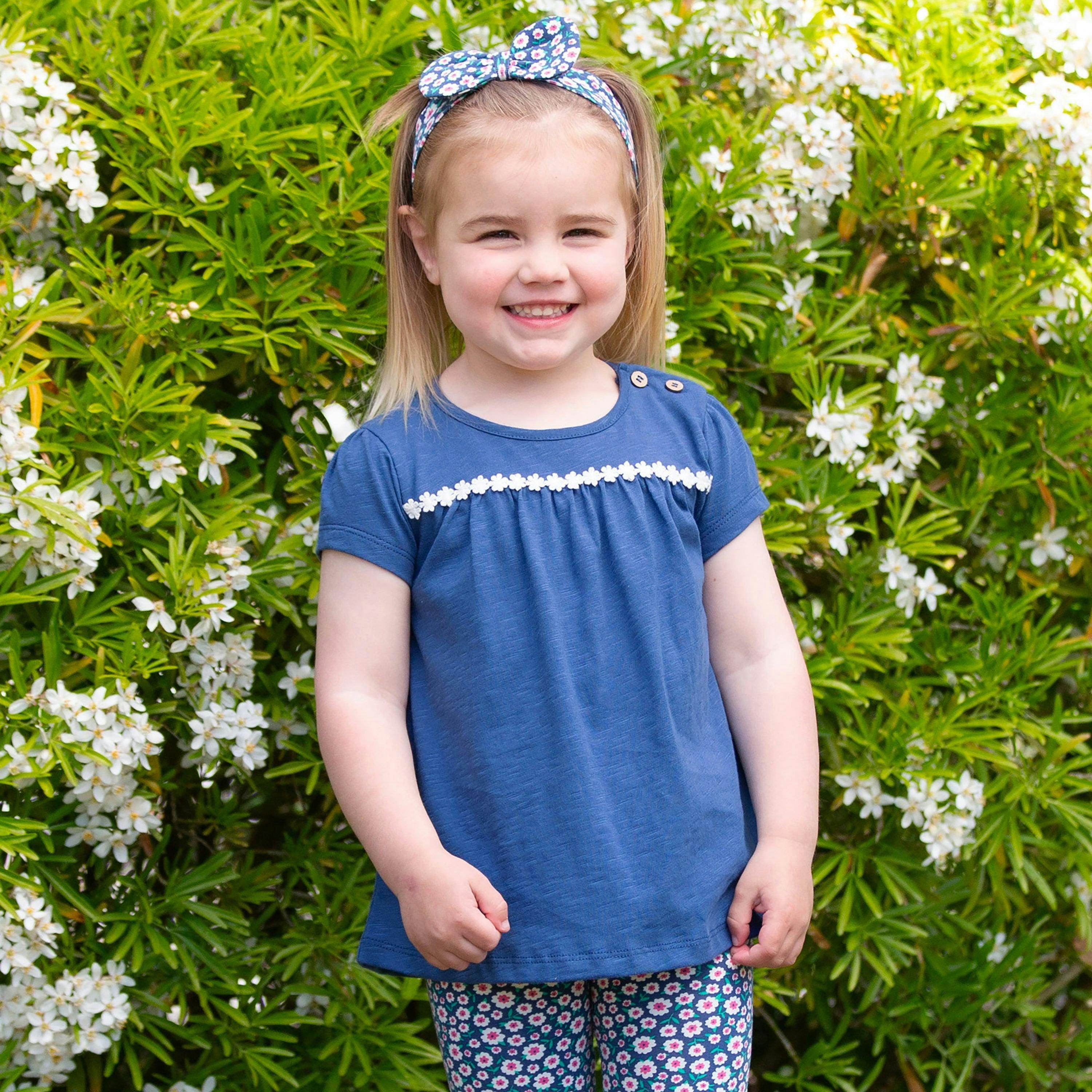 Kids Organic Daisy Tunic , view 2 of 5