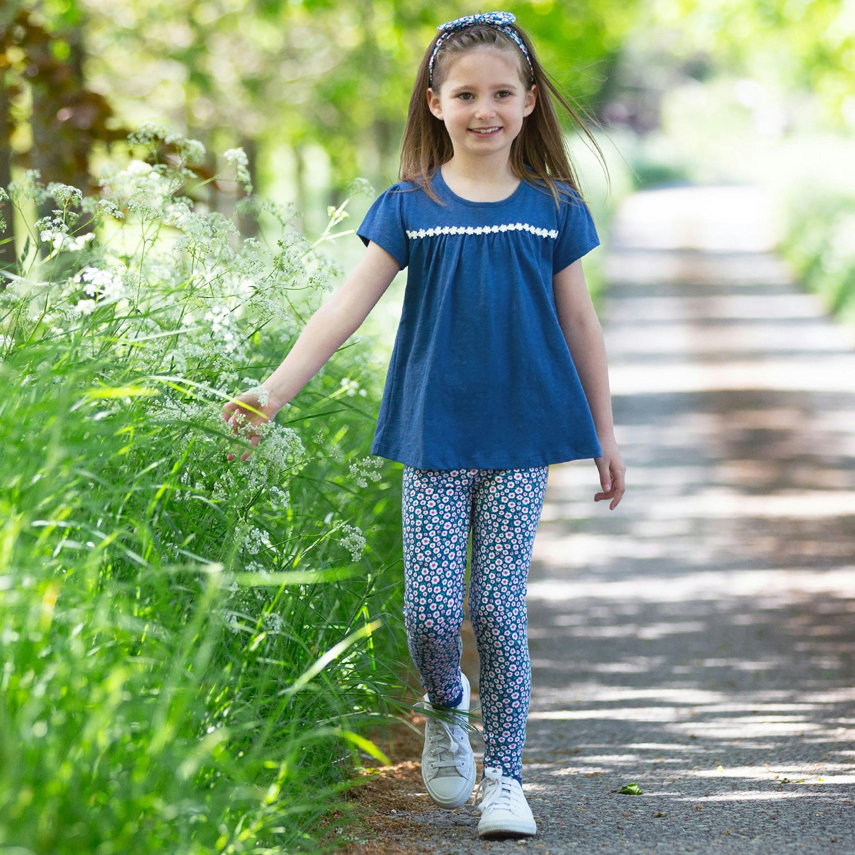 Kids Organic Daisy Tunic , view 3 of 5