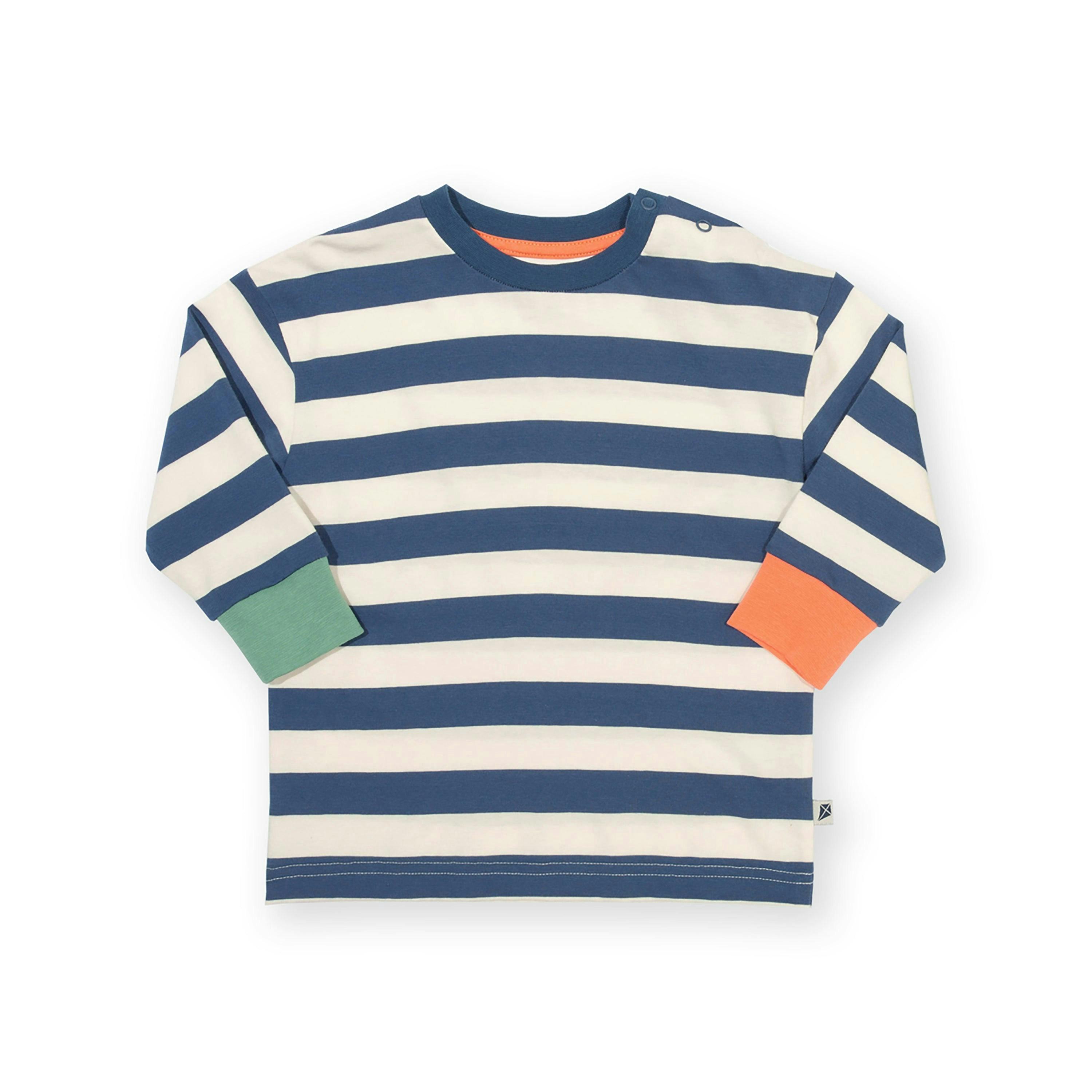 Kids Stripy Organic Top , view 1 of 3