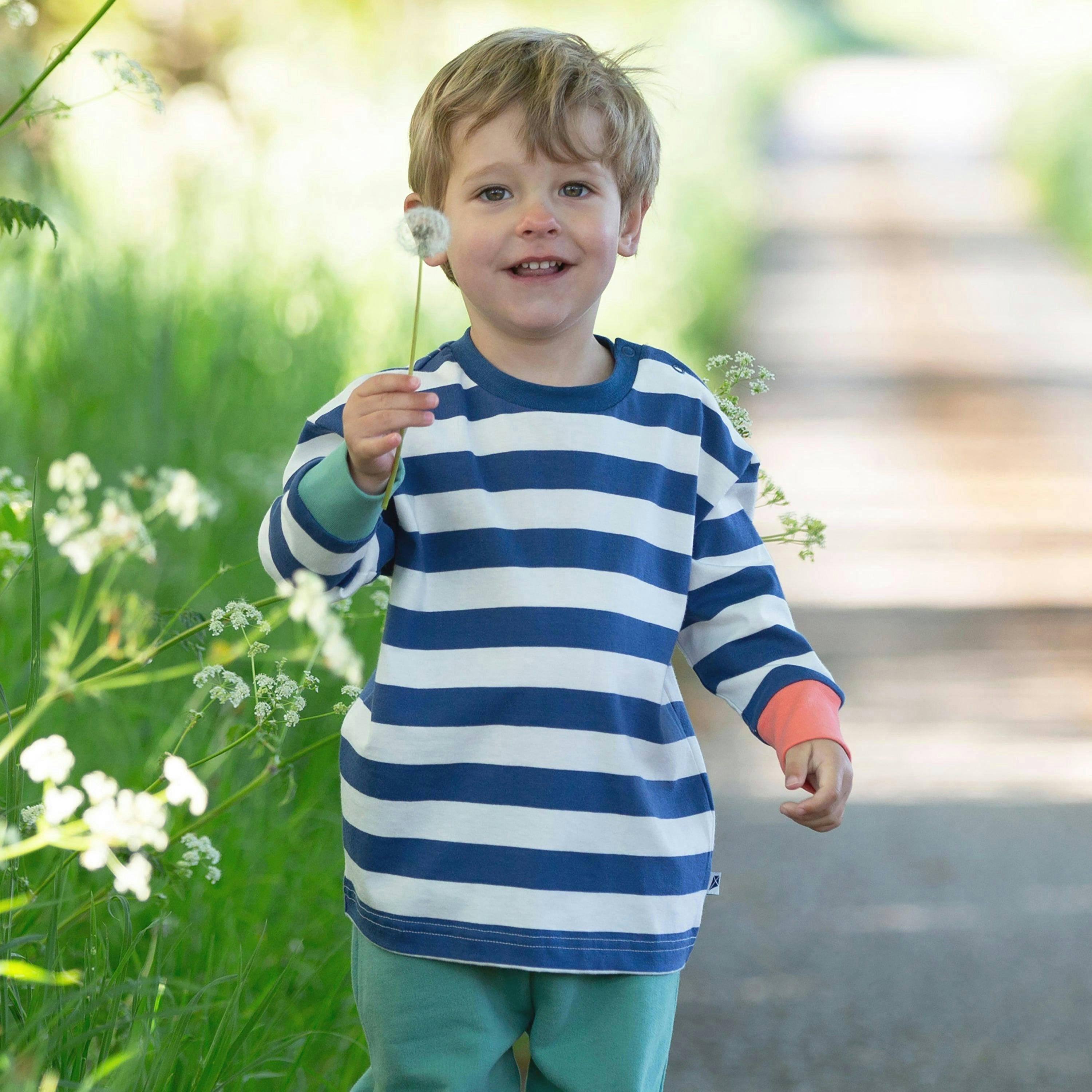 Kids Organic Stripy Top , view 2 of 5