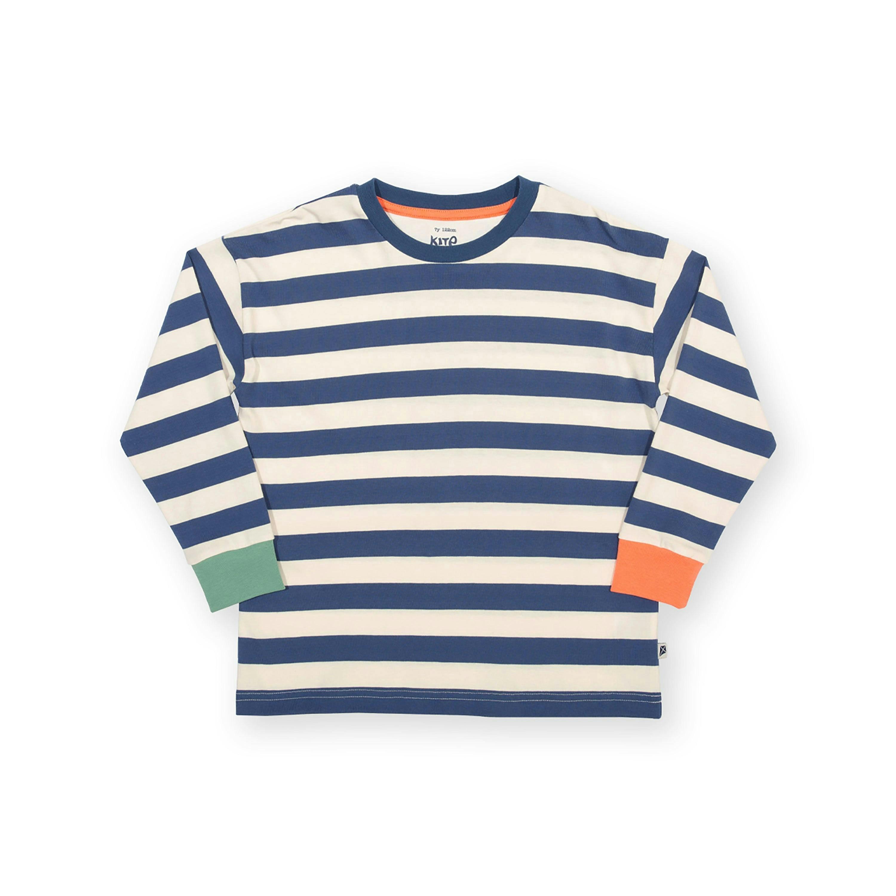 Kids Organic Stripy Top , view 4 of 5