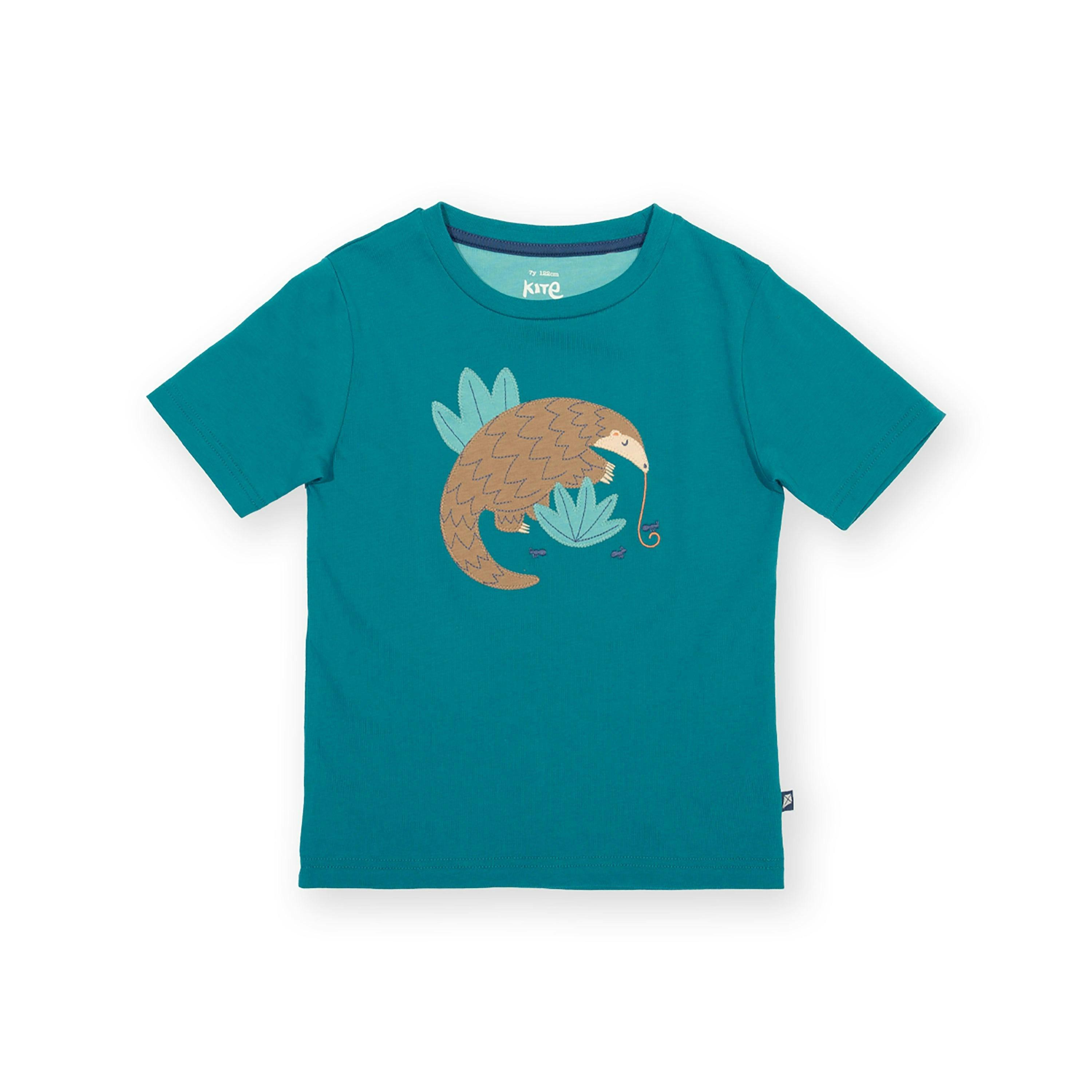 Kids Organic Pangolin T-Shirt , view 4 of 5