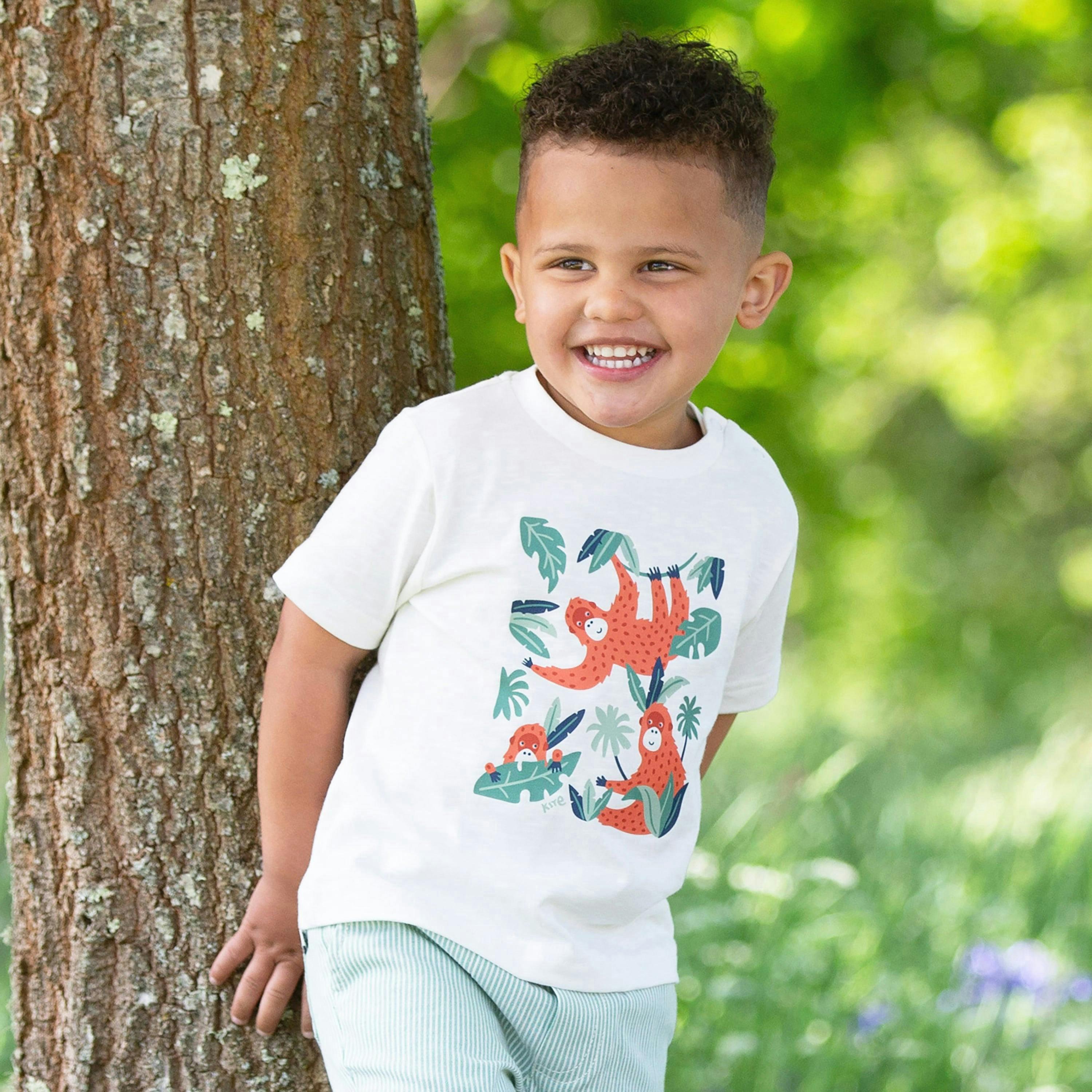 Kids Organic Orangutan T-Shirt , view 2 of 6