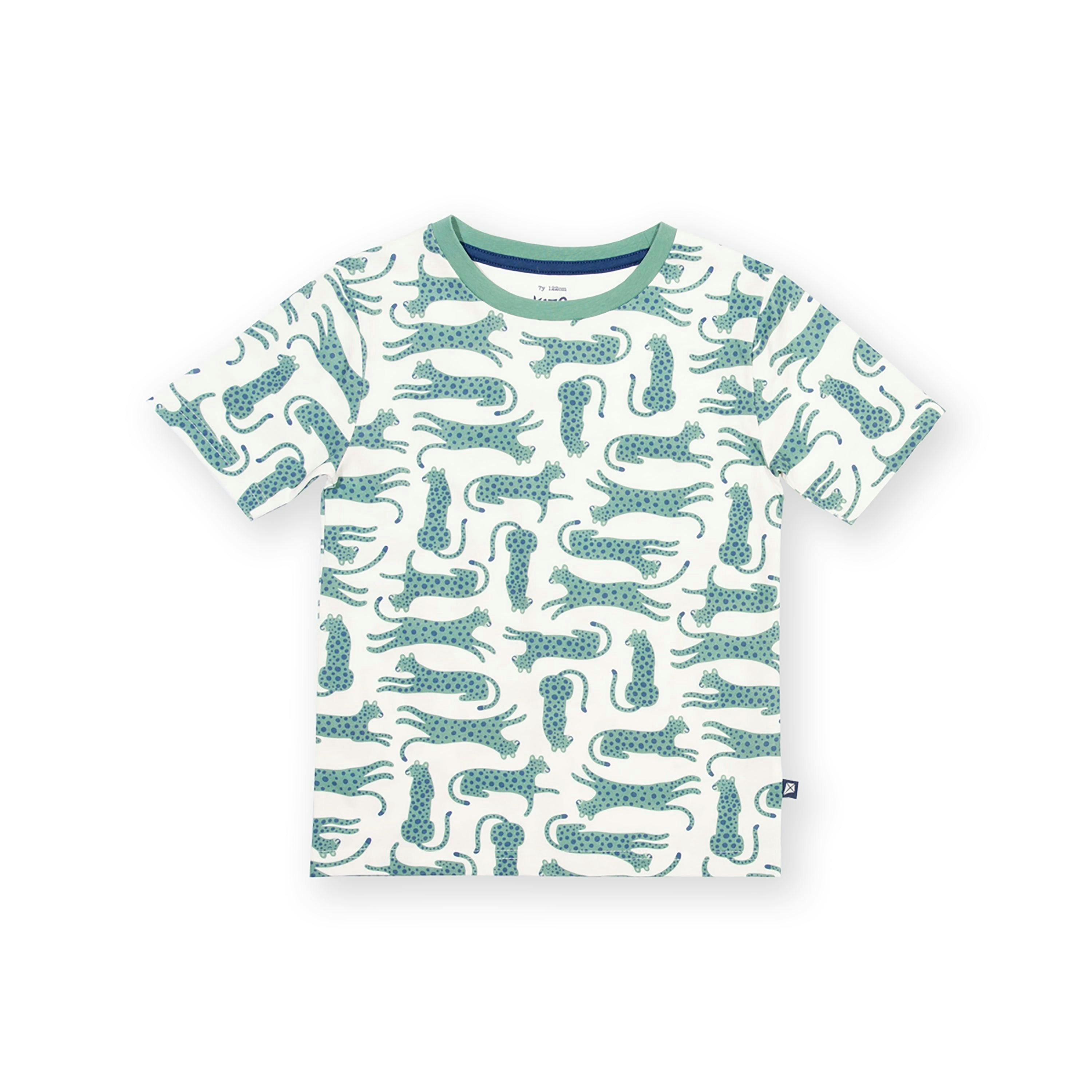 Kids Organic Leopard Camo T-Shirt , view 4 of 5