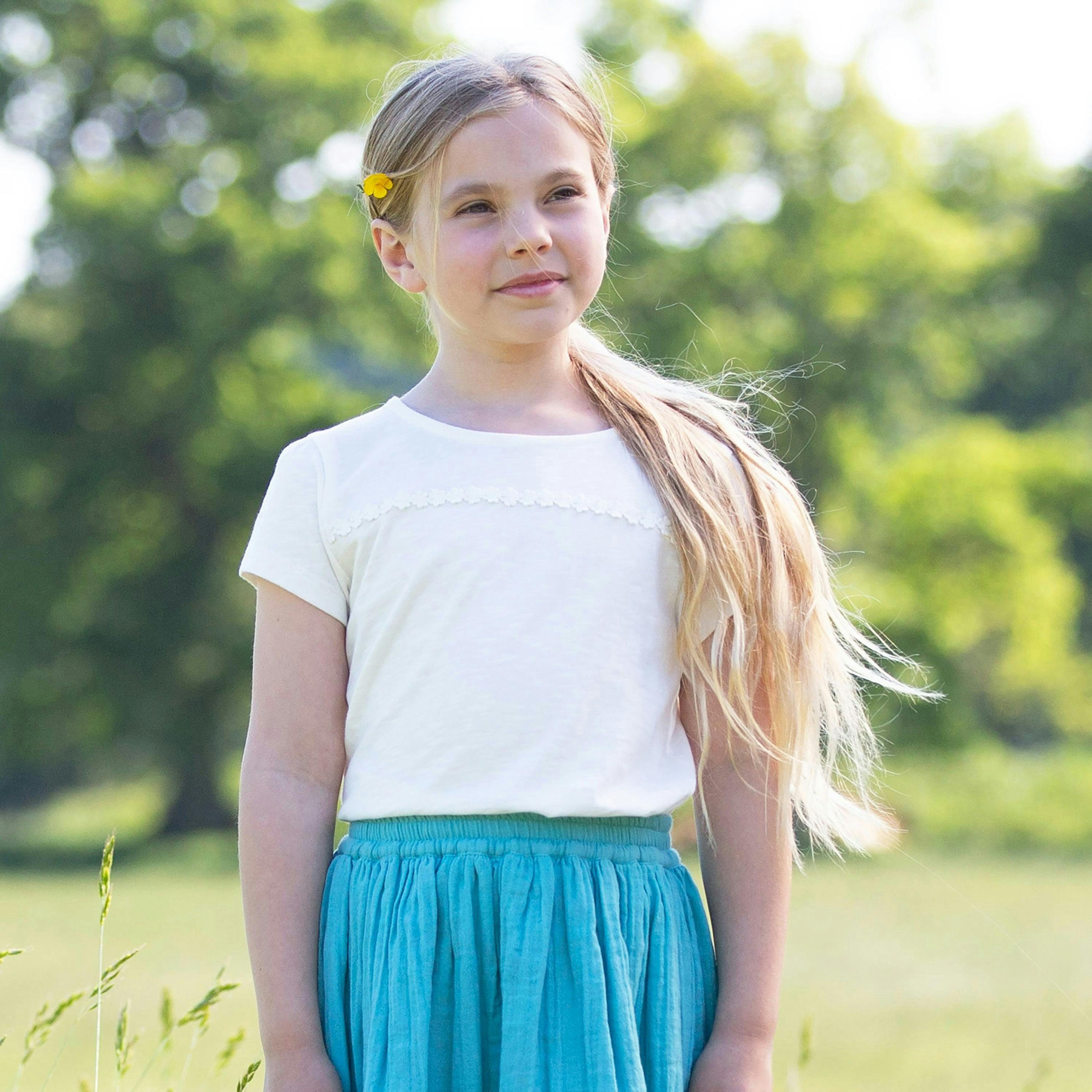 Kids Organic Daisy T-Shirt , view 2 of 4