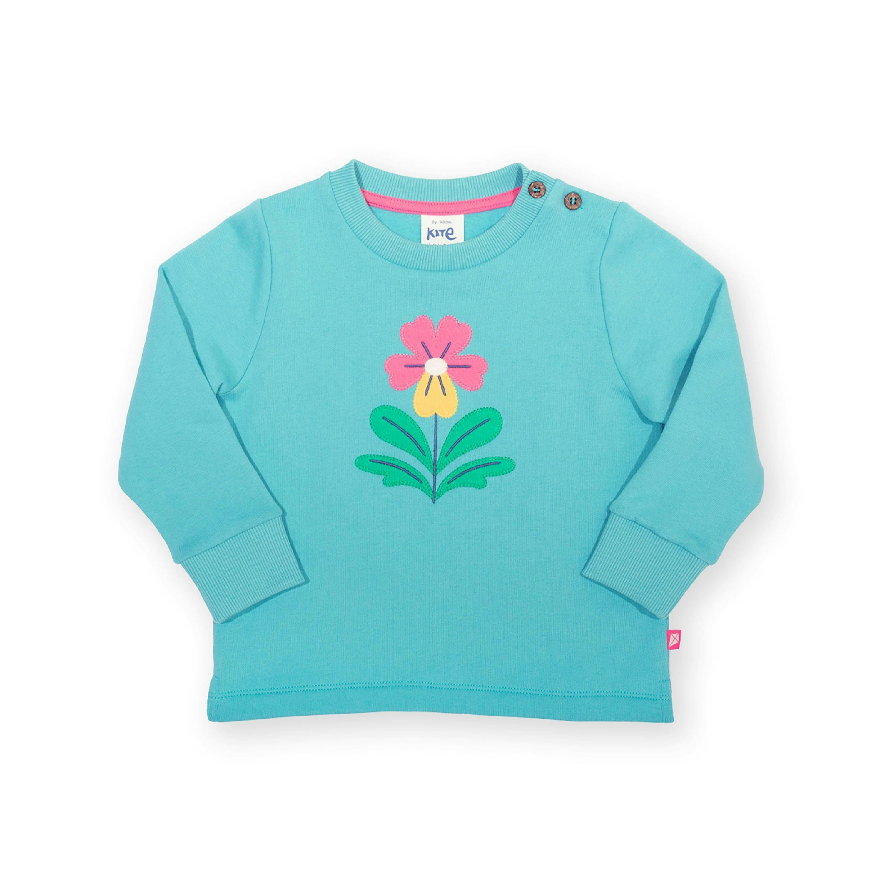 Kids Pansy Organic Sweatshirt , view 1 of 3
