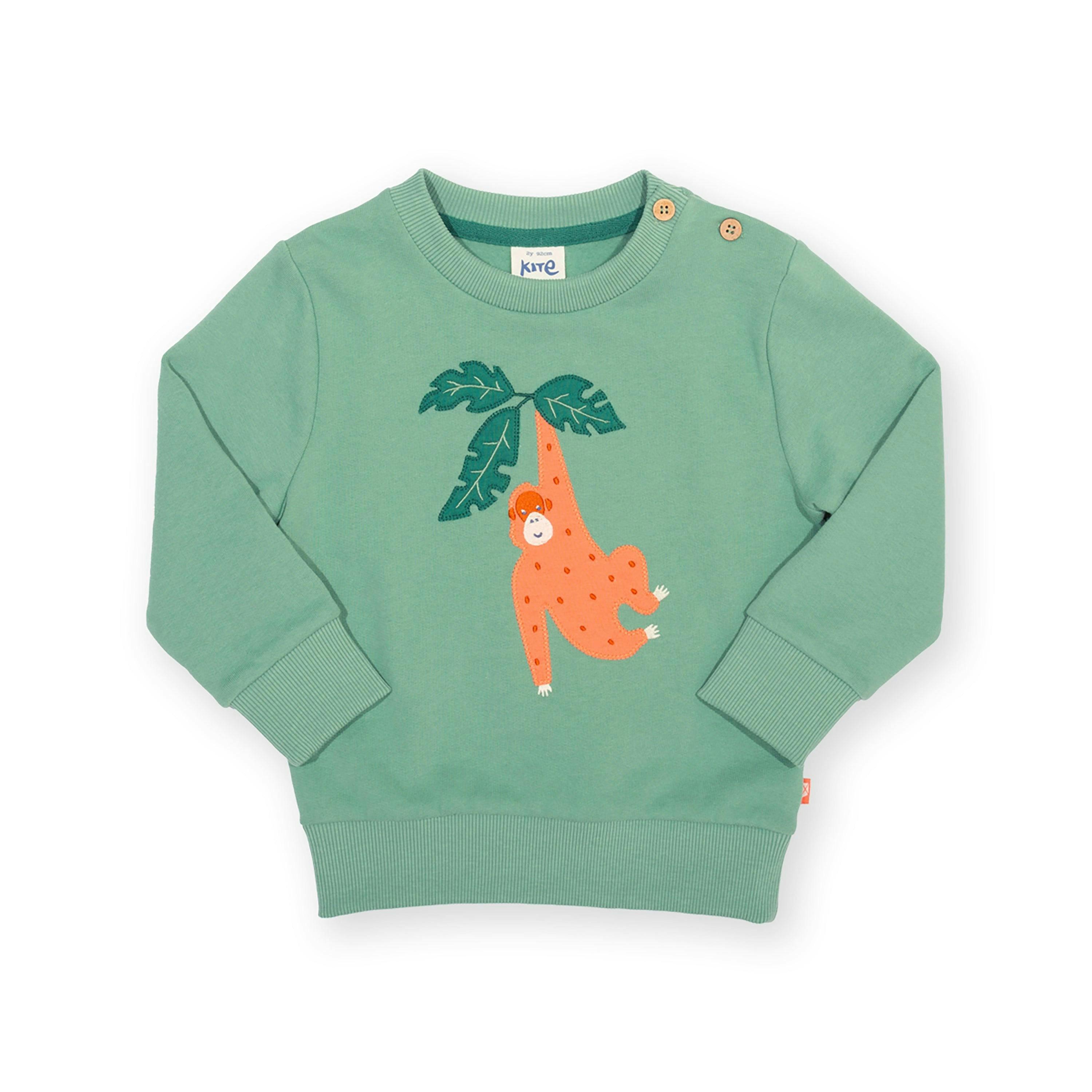 Kids Orangutan Organic Sweatshirt , view 1 of 3