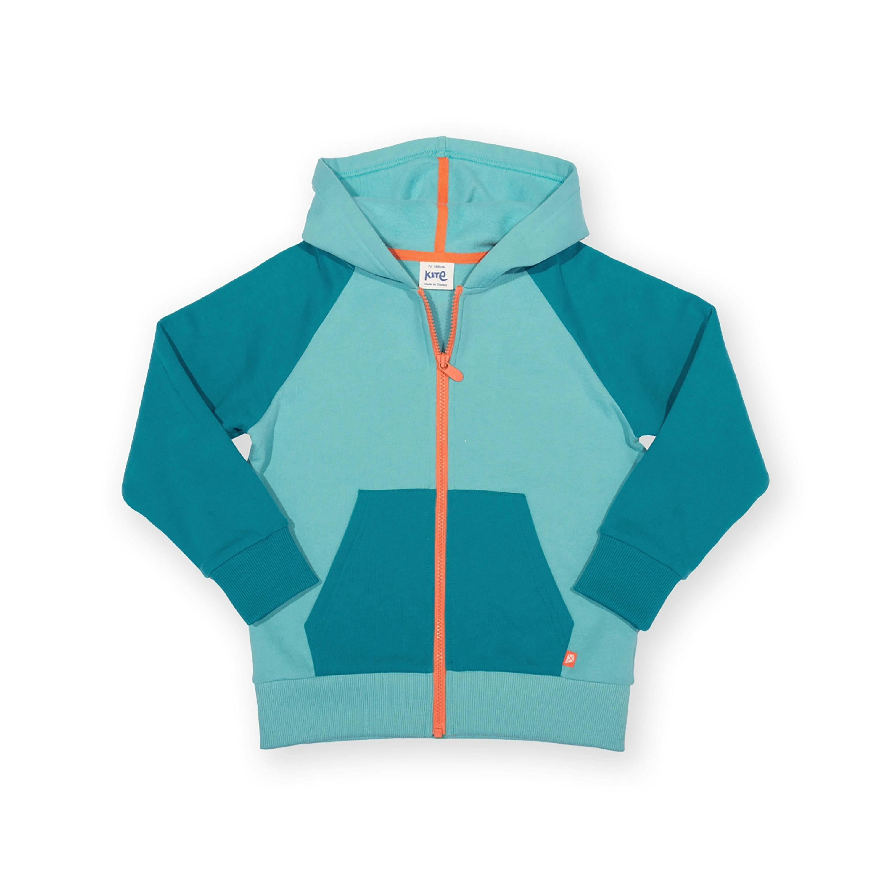 Kids Colour Block Organic Hoody , view 1 of 3