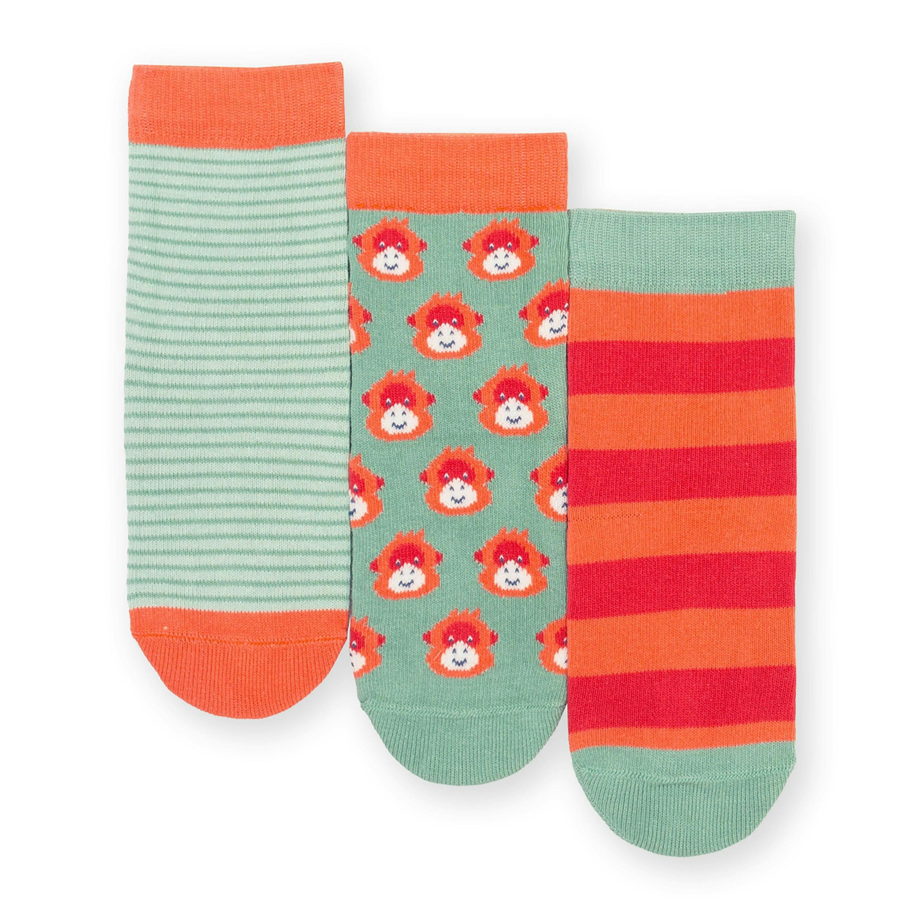 Kids Orangutan Organic Socks , view 1 of 3